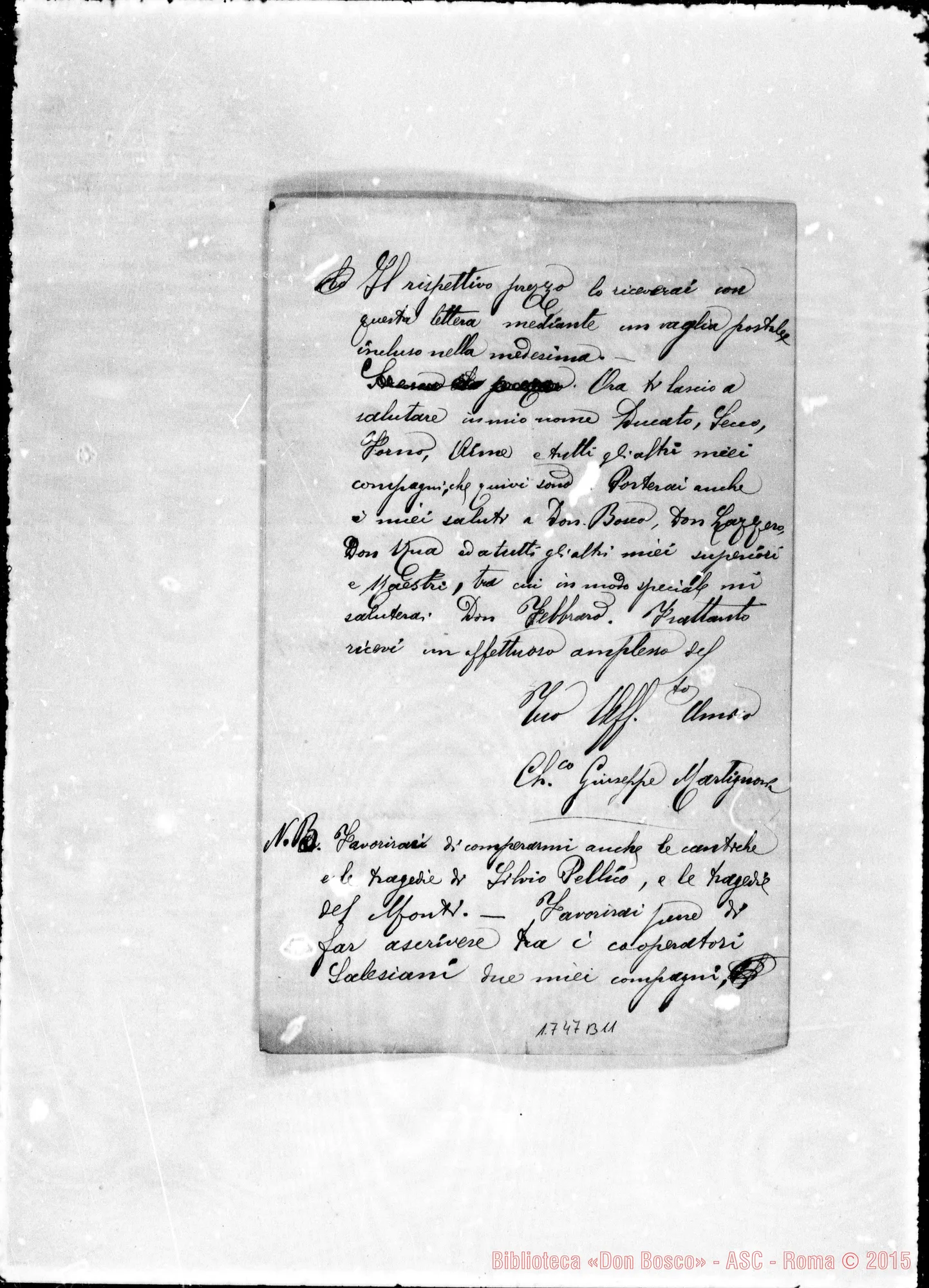 Fotogramma B 11 — Martignola Giuseppe