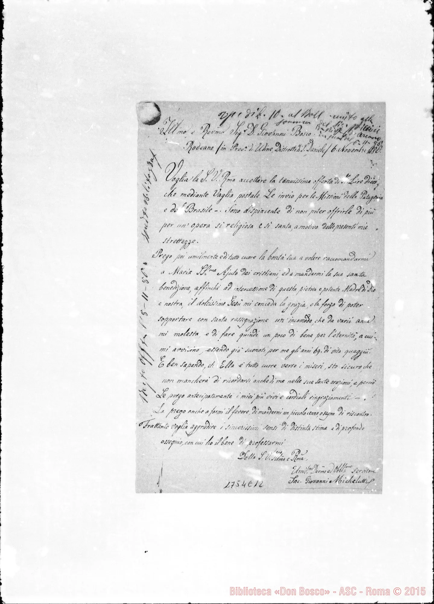 Fotogramma E 12 — Michelutti Giovanni-Bosco