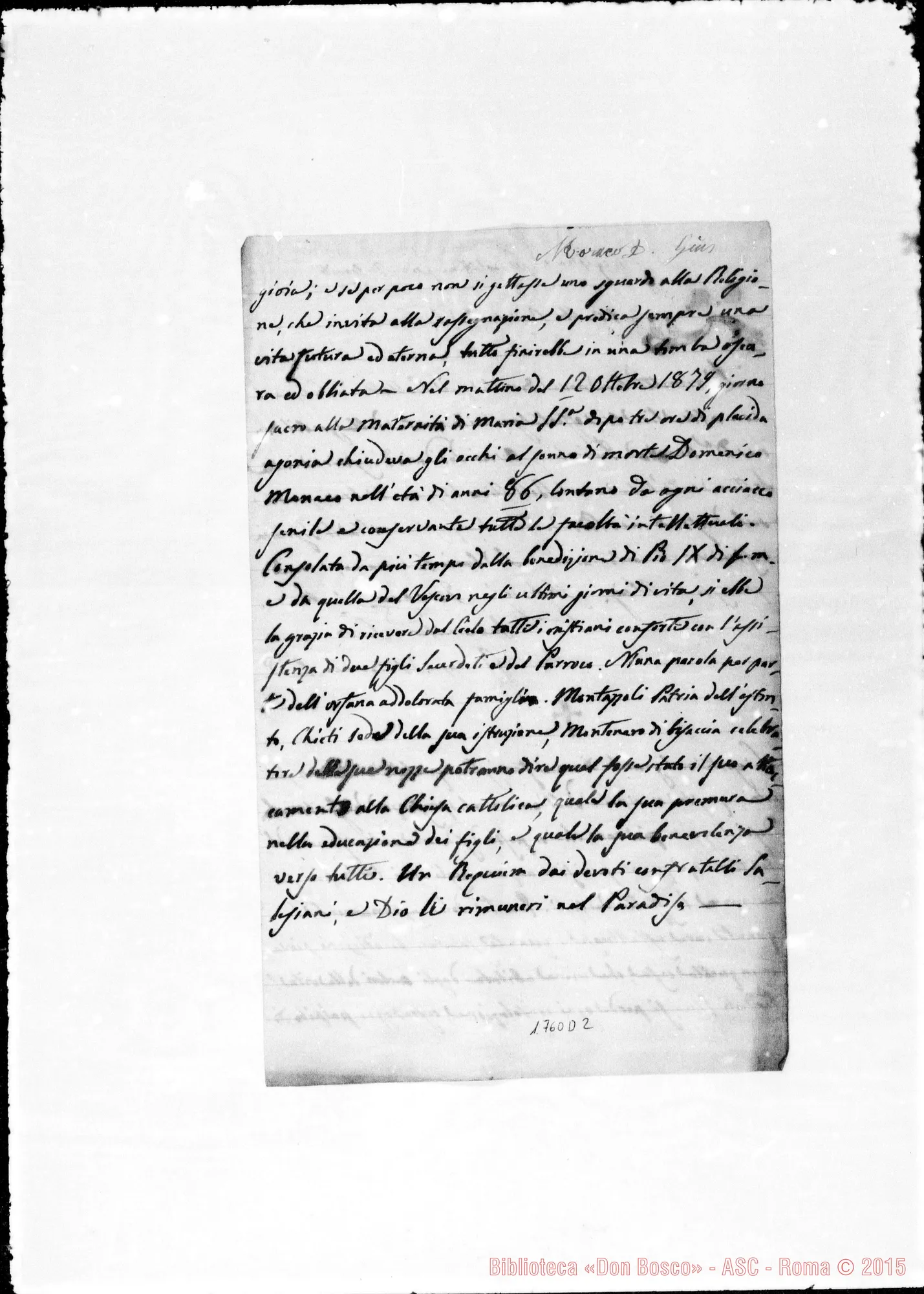 Fotogramma D 2 — Moraco Giuseppe-Bosco