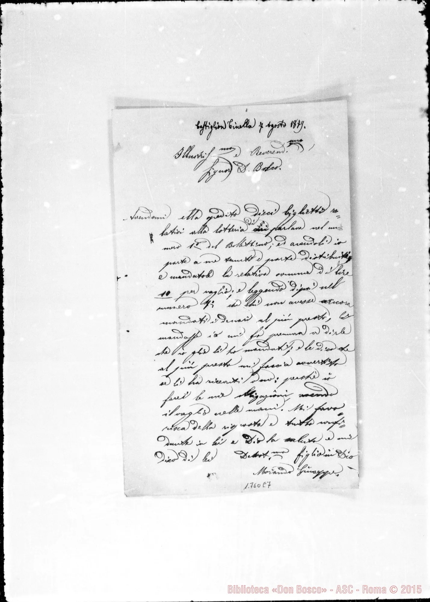 Fotogramma E 7 — Morando Giuseppe-Bosco