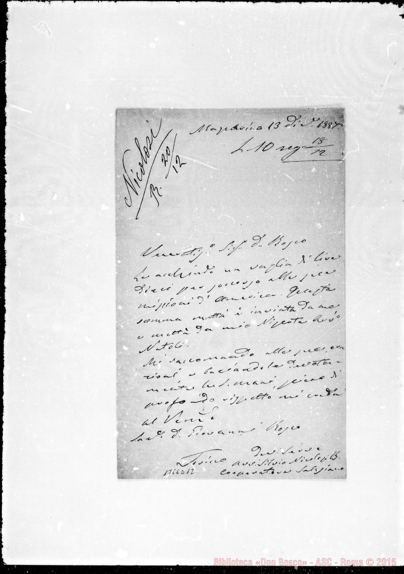 Fotogramma D 12 — Nicolosi Silvio-Bosco