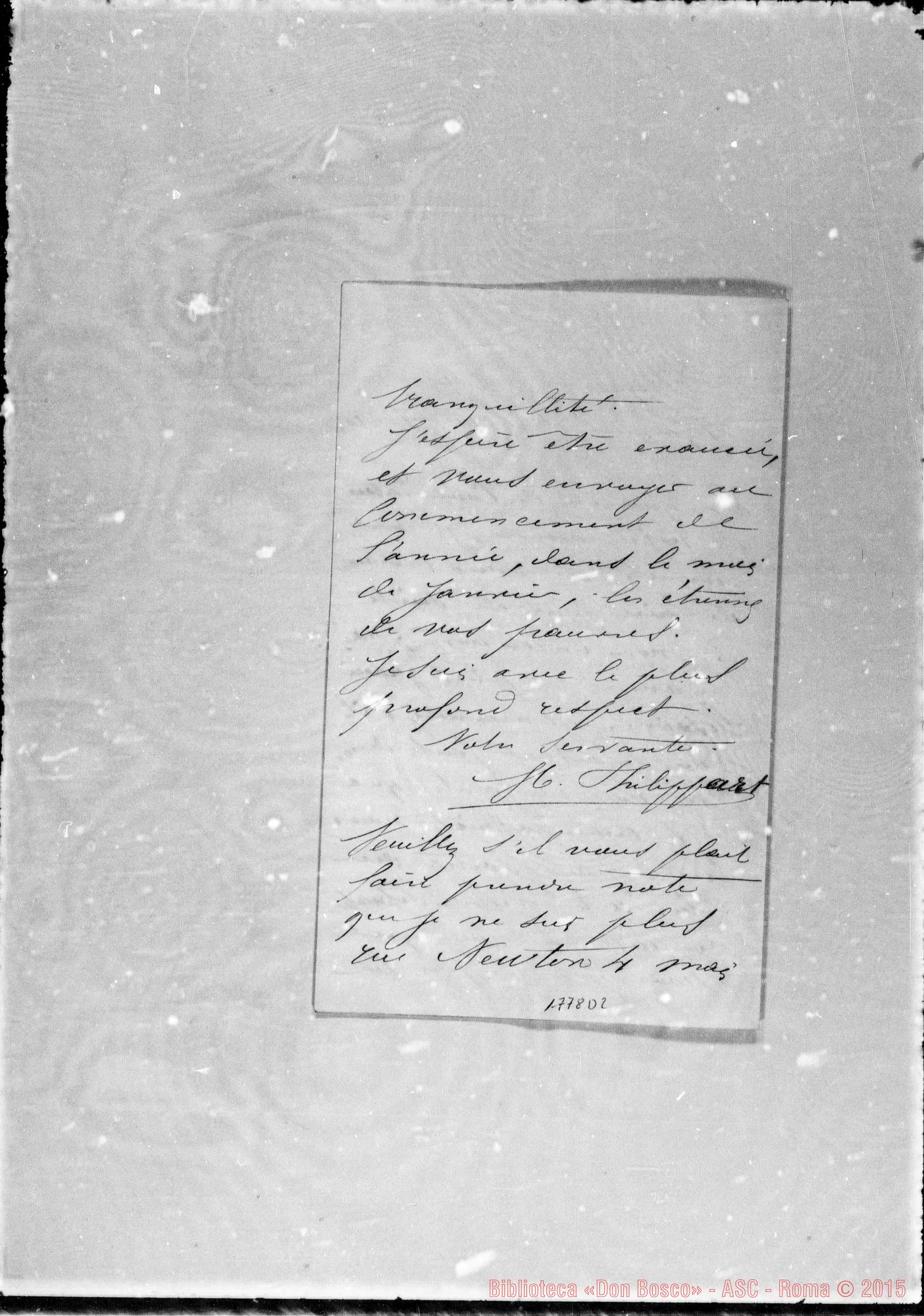 Fotogramma D 2 — Philippart, madame