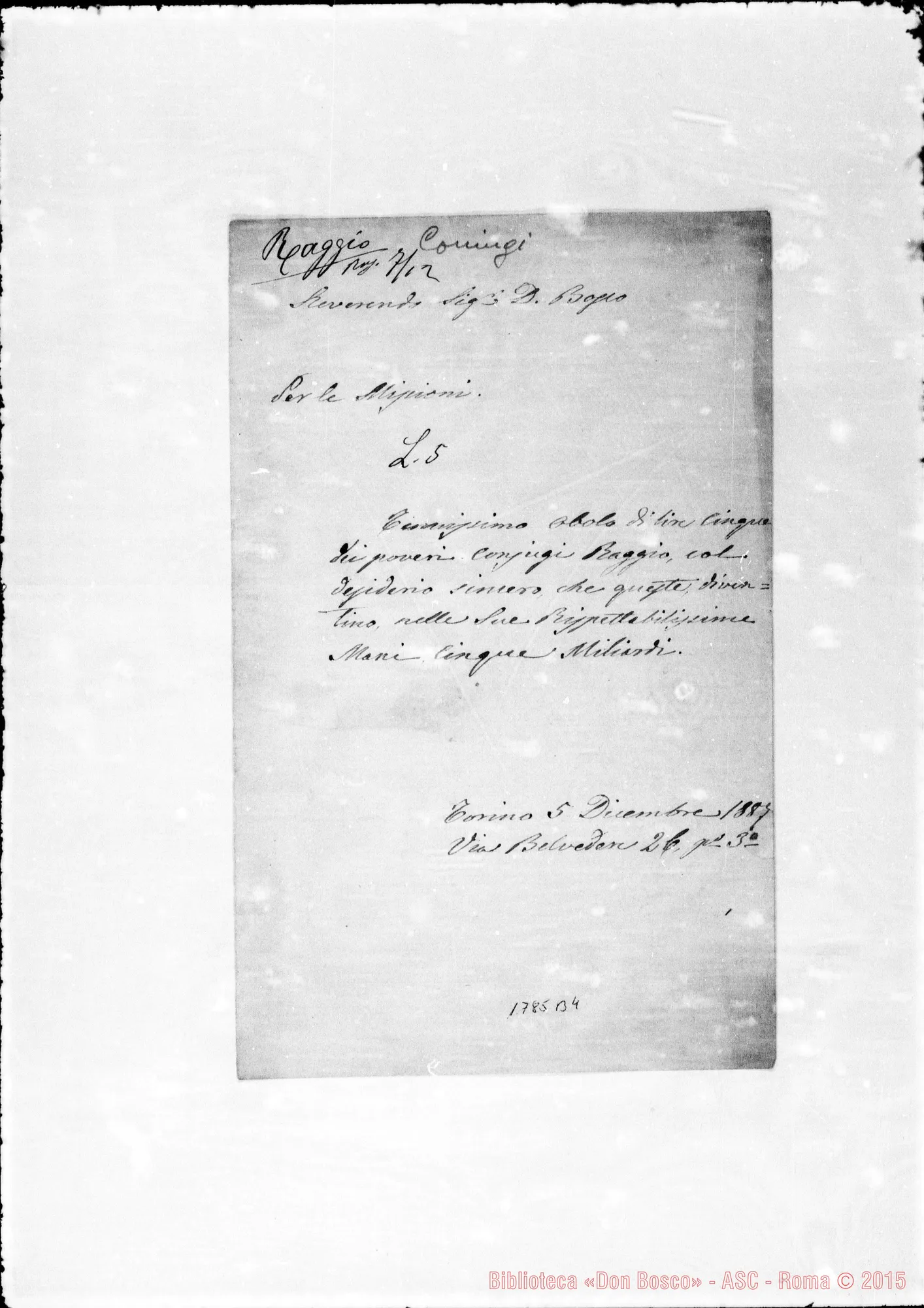 Fotogramma B 4 — Raggio Coniugi-Bosco