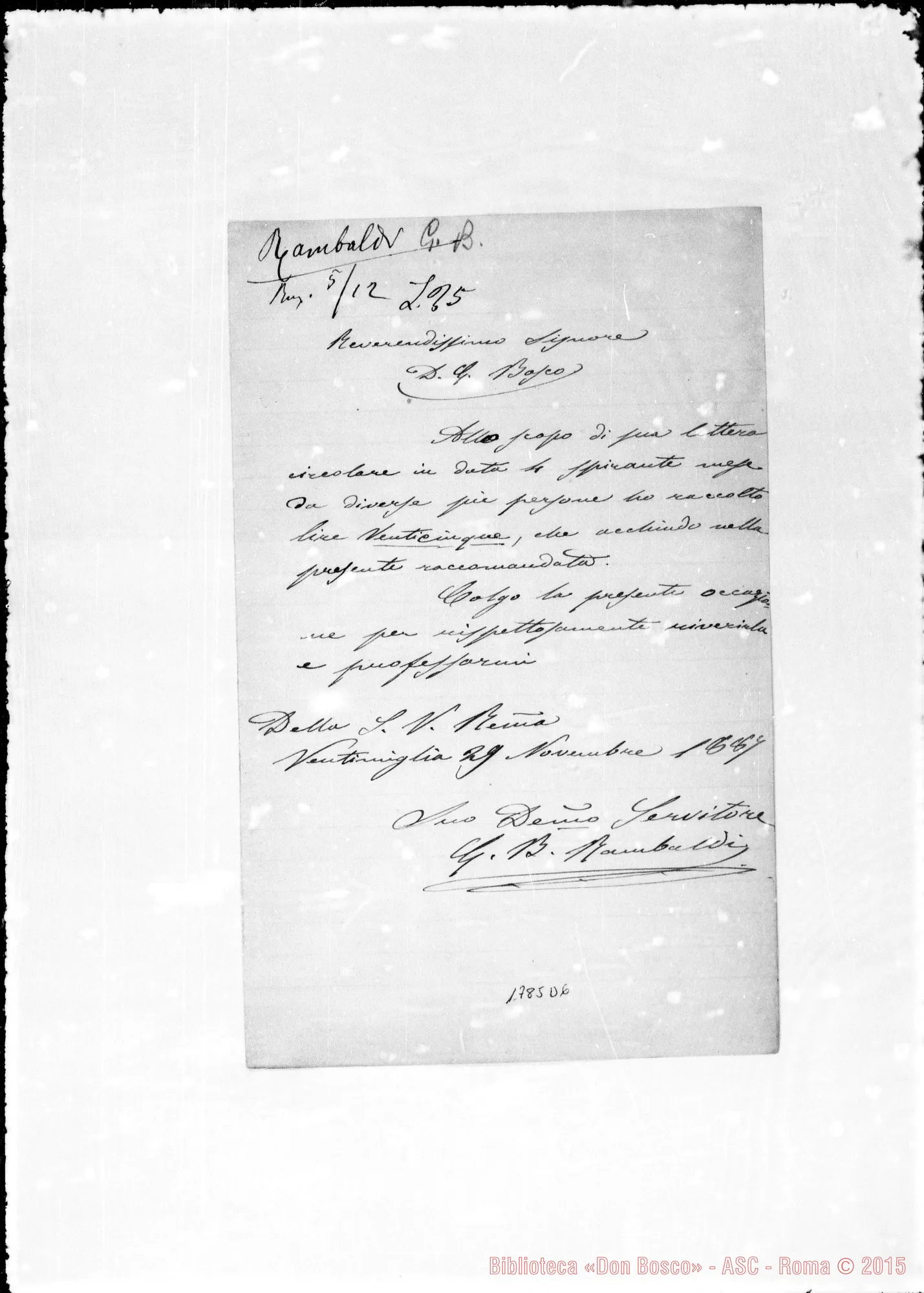 Fotogramma D 6 — Rambaldi G.B.-Bosco