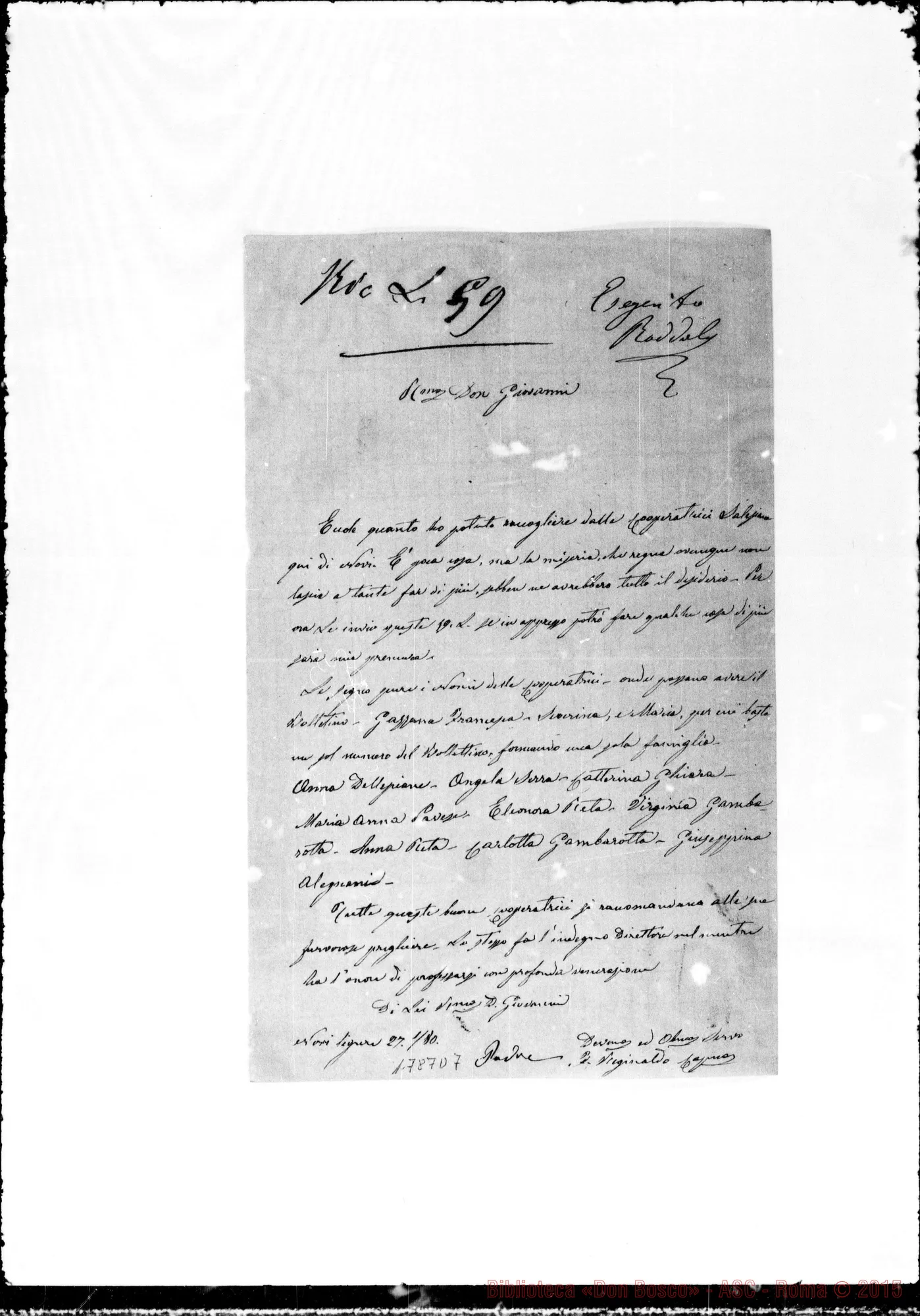 Fotogramma D 7 — Reginaiao, frate-Bosco