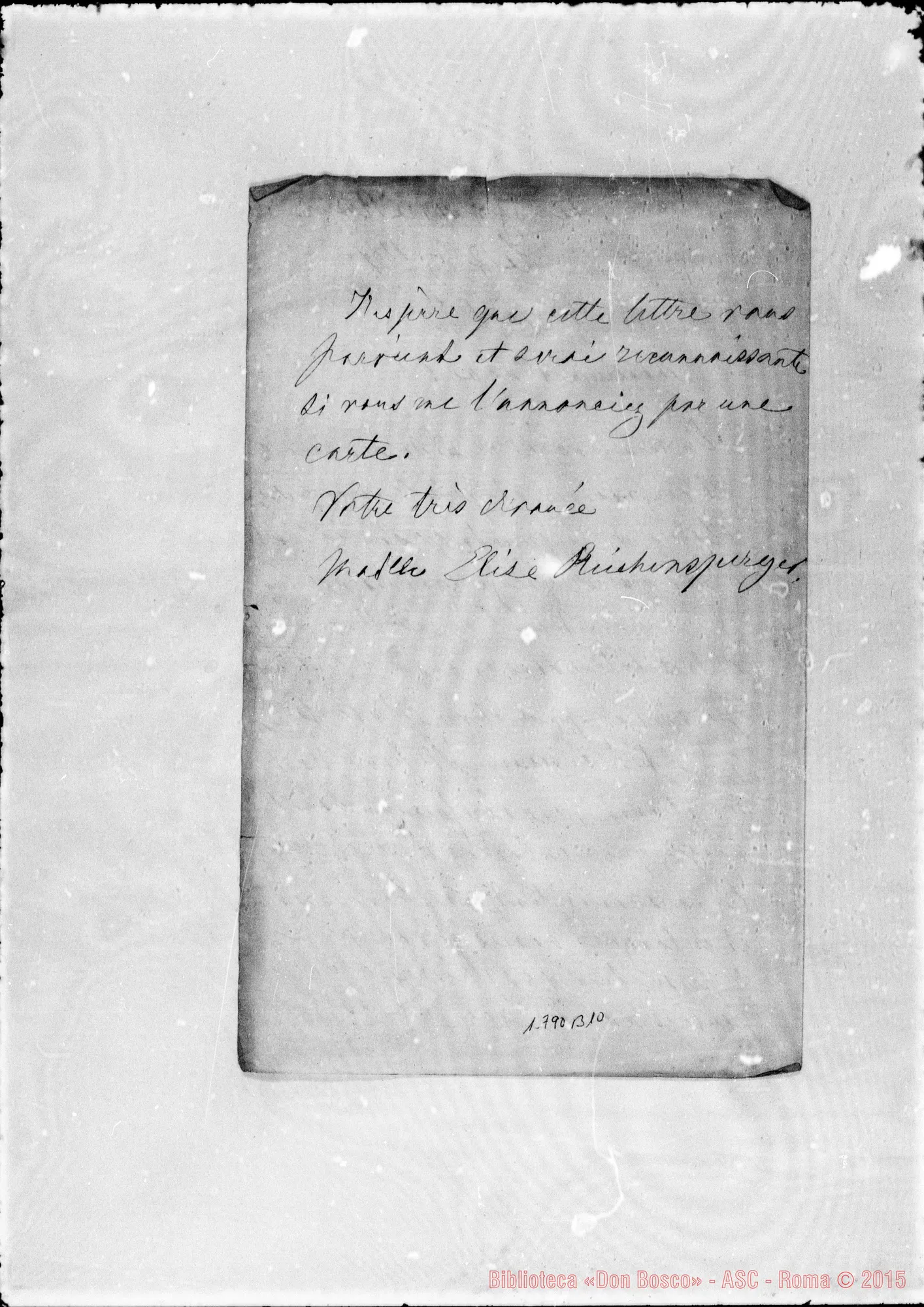 Fotogramma B 10 — Riechensperger Elise