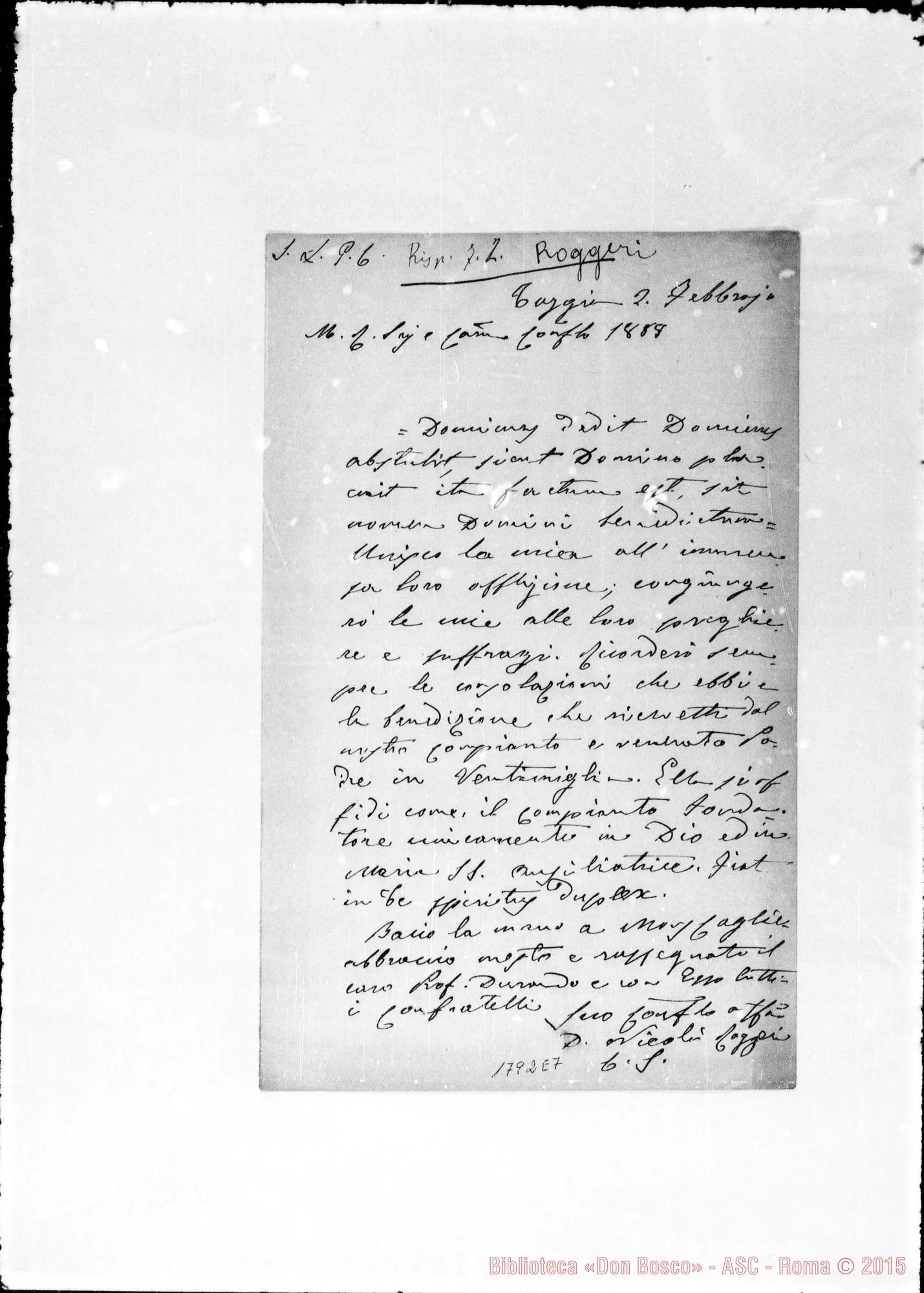 Fotogramma E 7 — Roggeri Nicolò