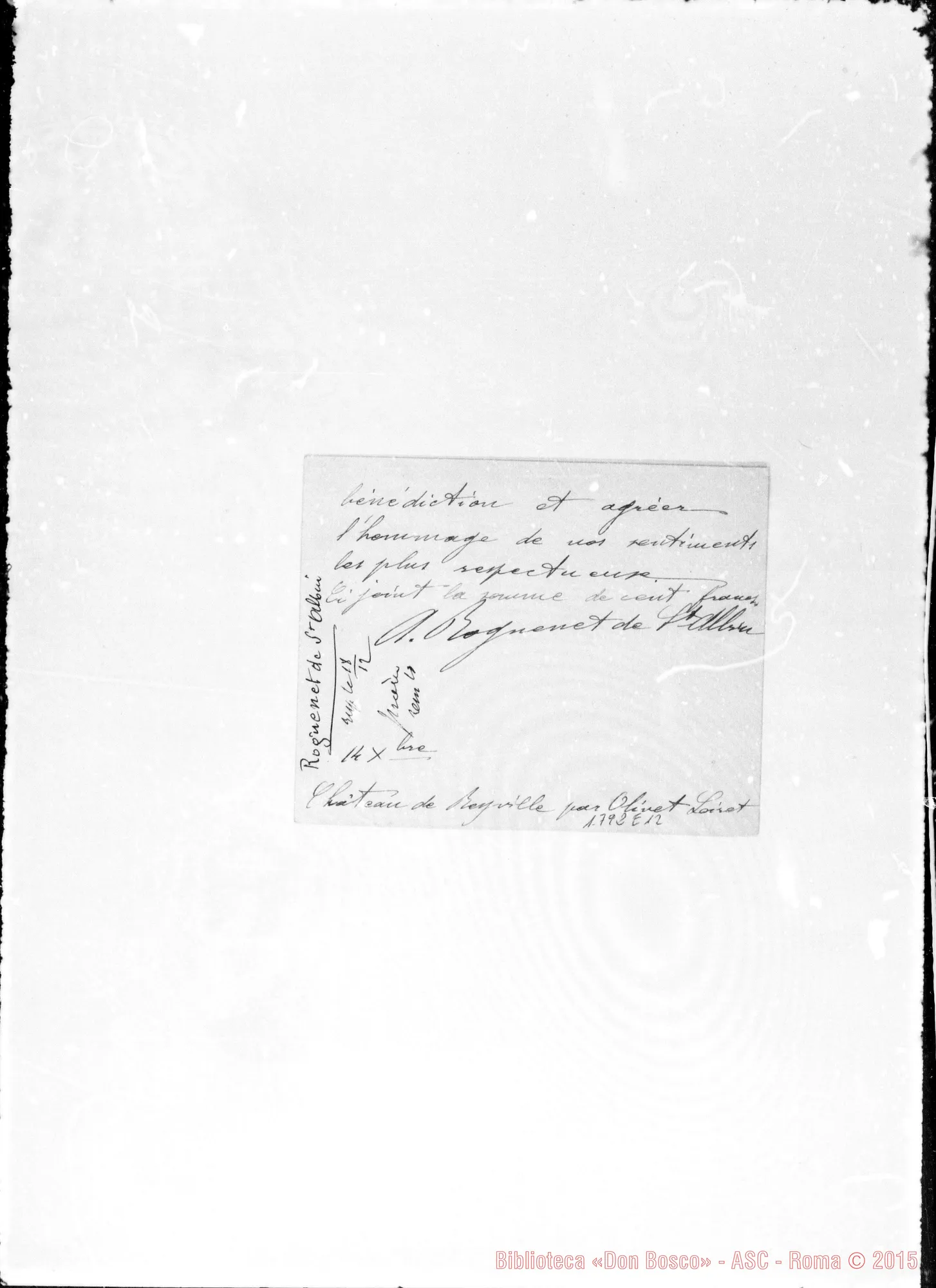 Fotogramma E 12 — Roguenet de S. Albin
