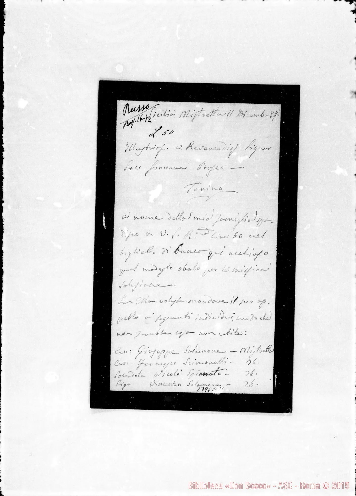 Fotogramma B 11 — Russo Giacomo-Bosco