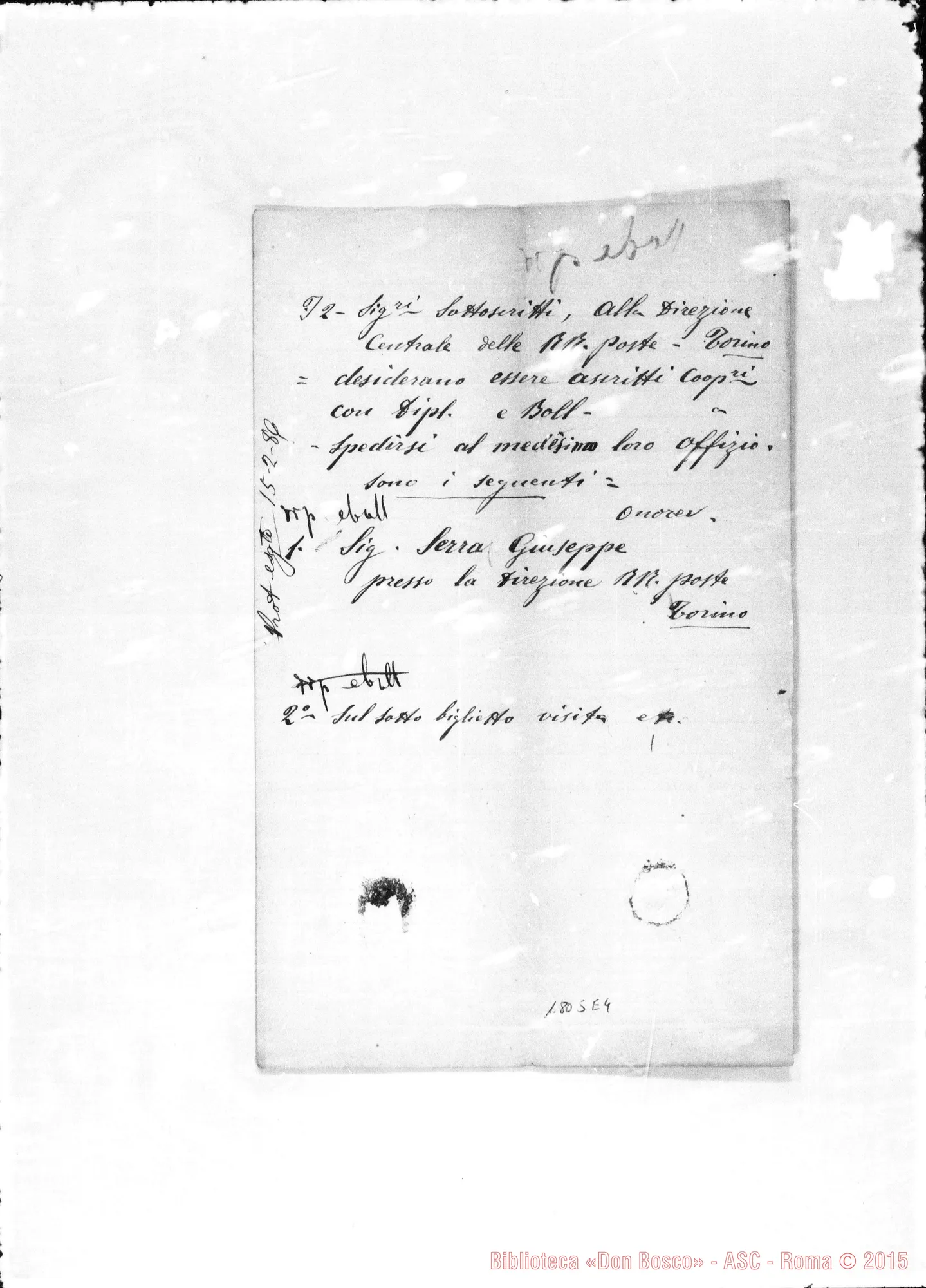 Fotogramma E 4 — Serra Giuseppe