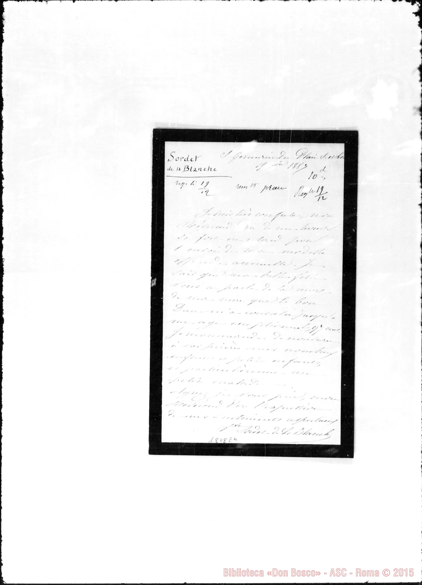 Fotogramma E 4 — Sordet de la Bianche