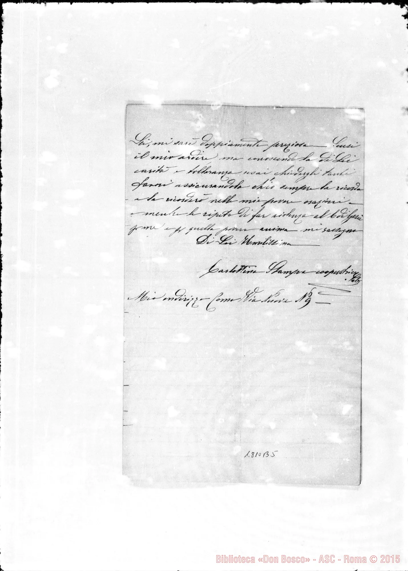 Fotogramma B 5 — Stampa Carlottina-Bosco