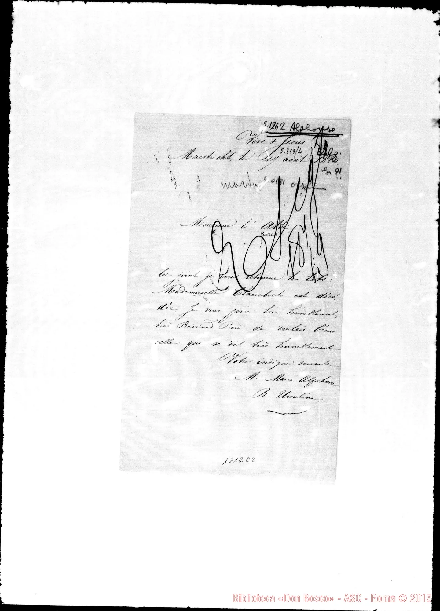 Fotogramma E 2 — Marie Alphonse, orsolina
