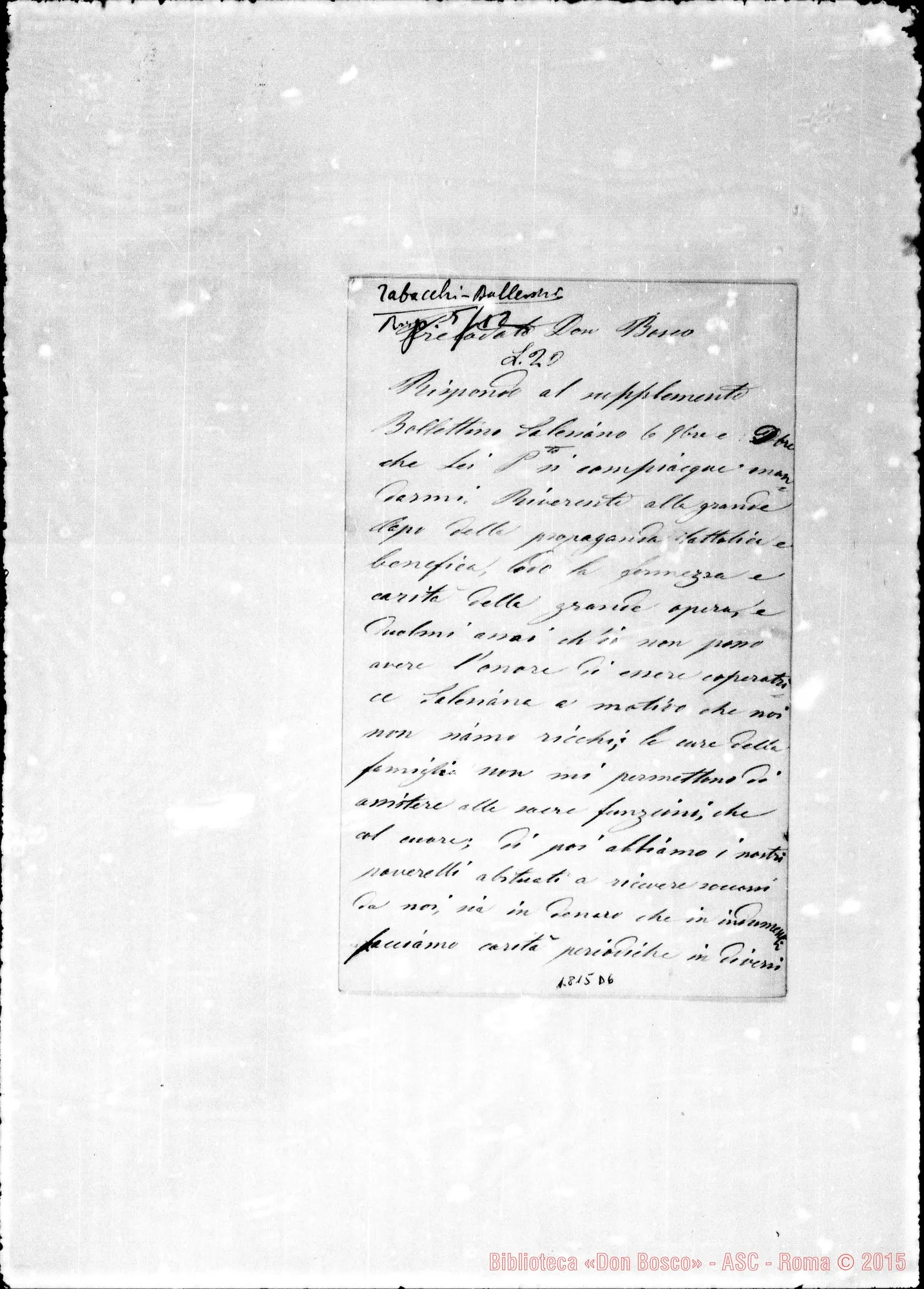 Fotogramma D 6 — Tabacchi Rosa-Bosco