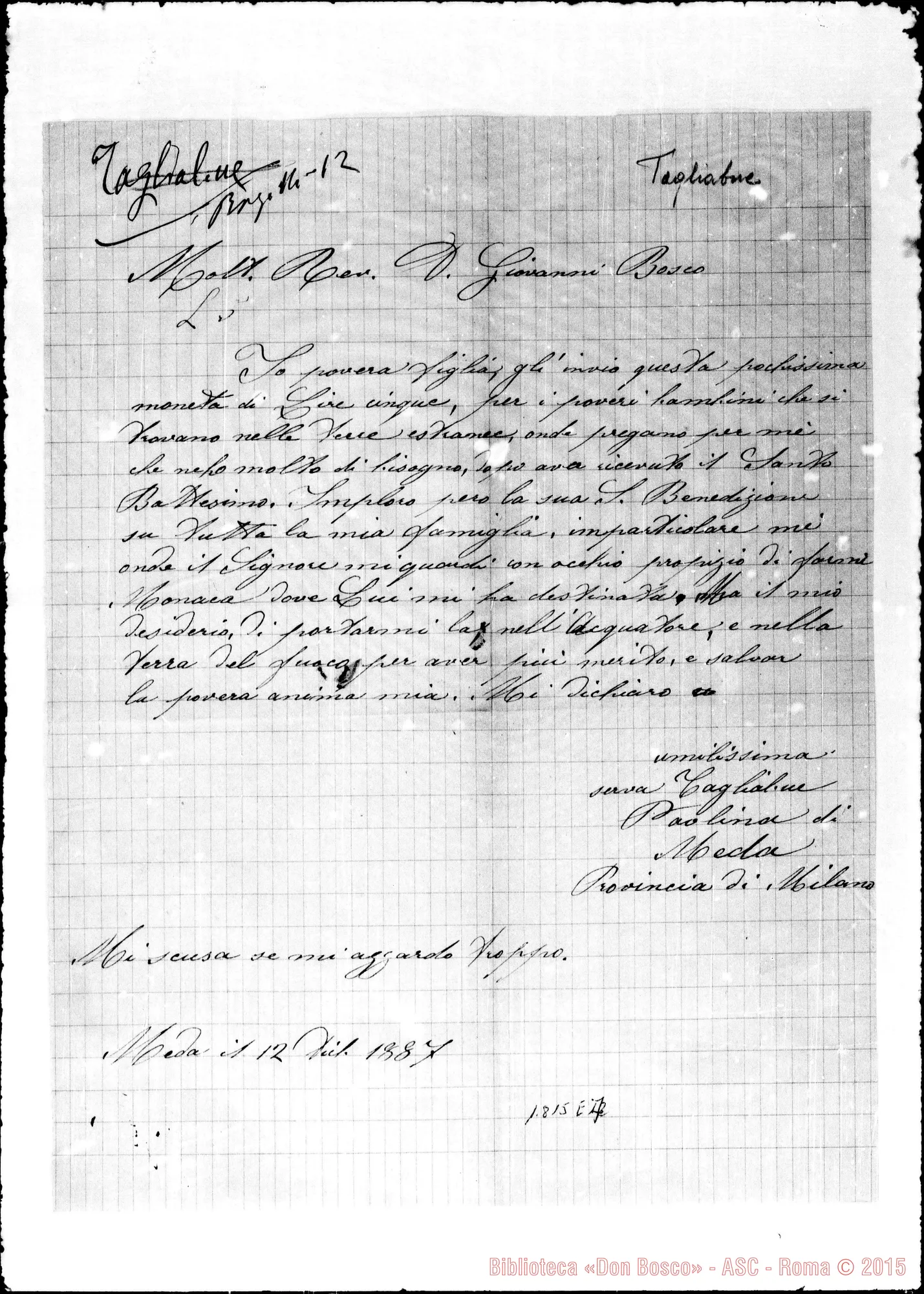 Fotogramma E 7 — Tagliabue Paolina-Bosco