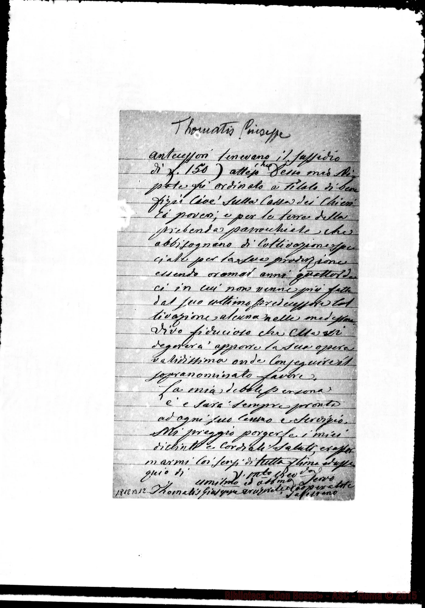 Fotogramma B 12 — Thomatis Giuseppe