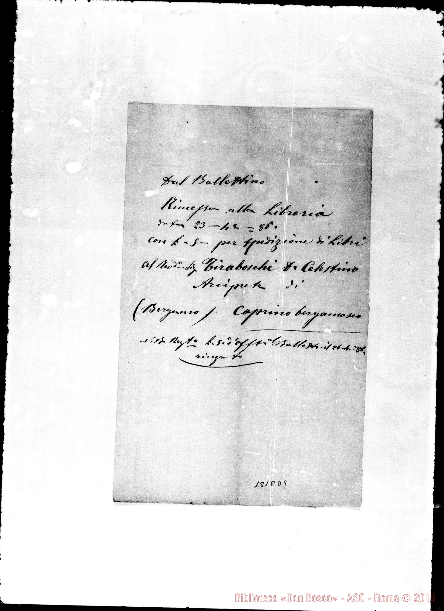 Fotogramma D 9 — Tiraboschi Celestino