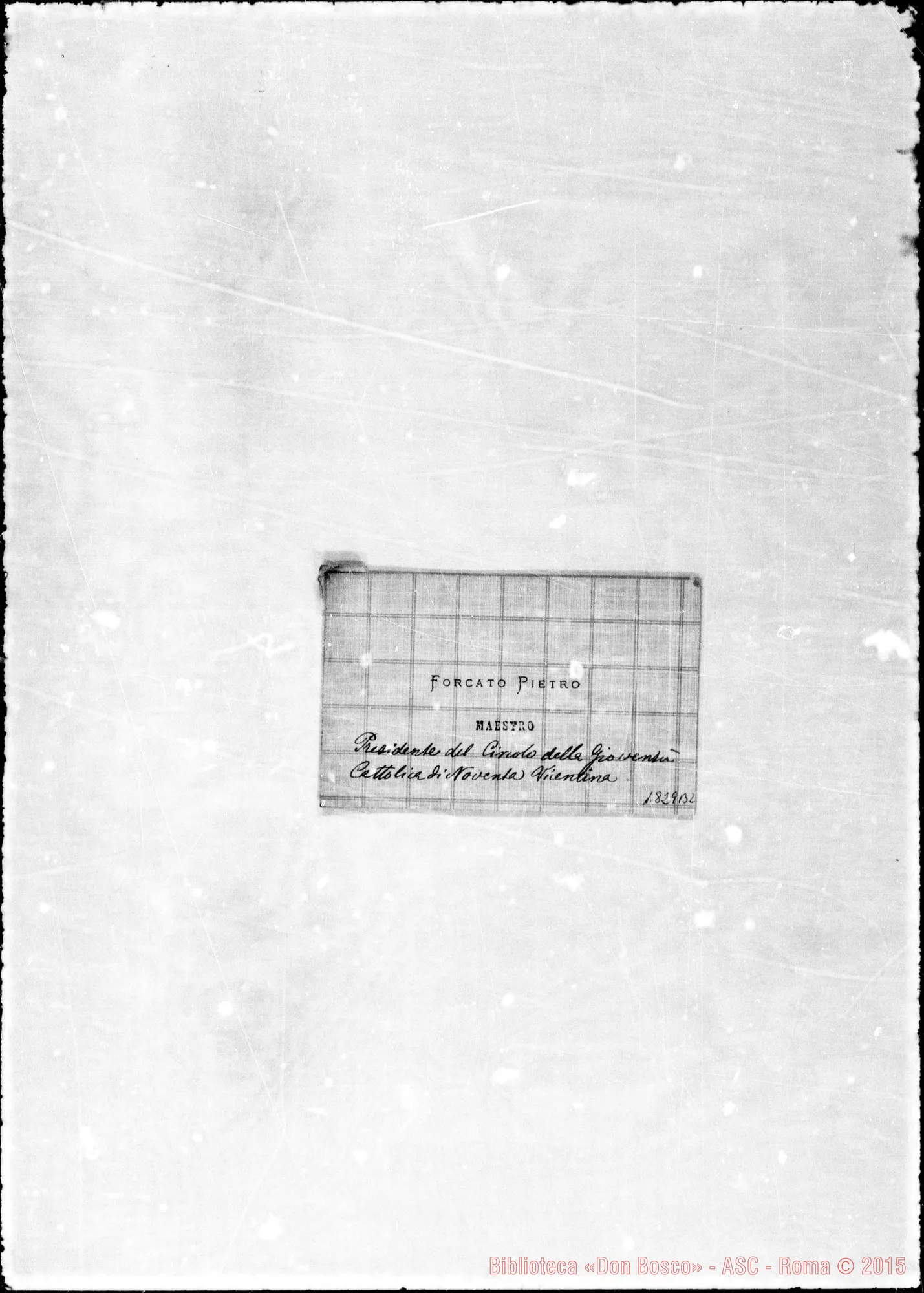 Fotogramma B 2 — » » » . Accluso Bigliettino