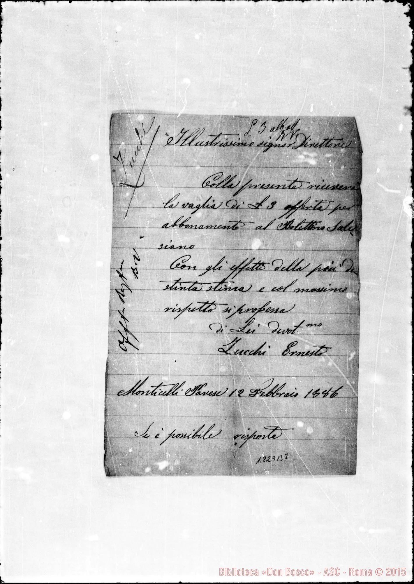Fotogramma B 7 — Zucchi Ernesto