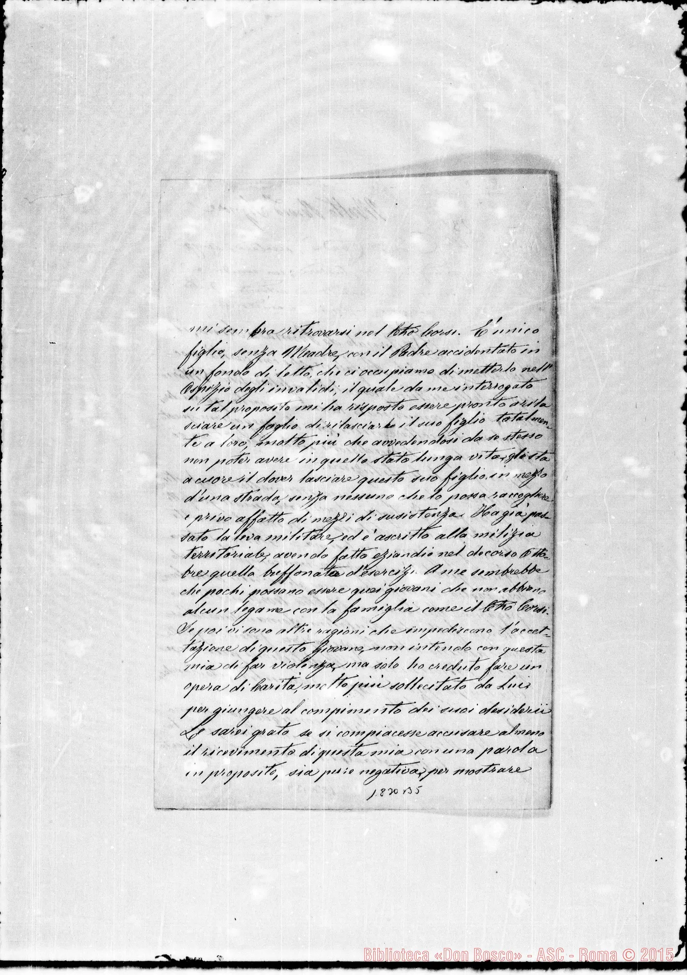 Fotogramma B 5 — Sac. Gaetano Gastri, sui Corsi