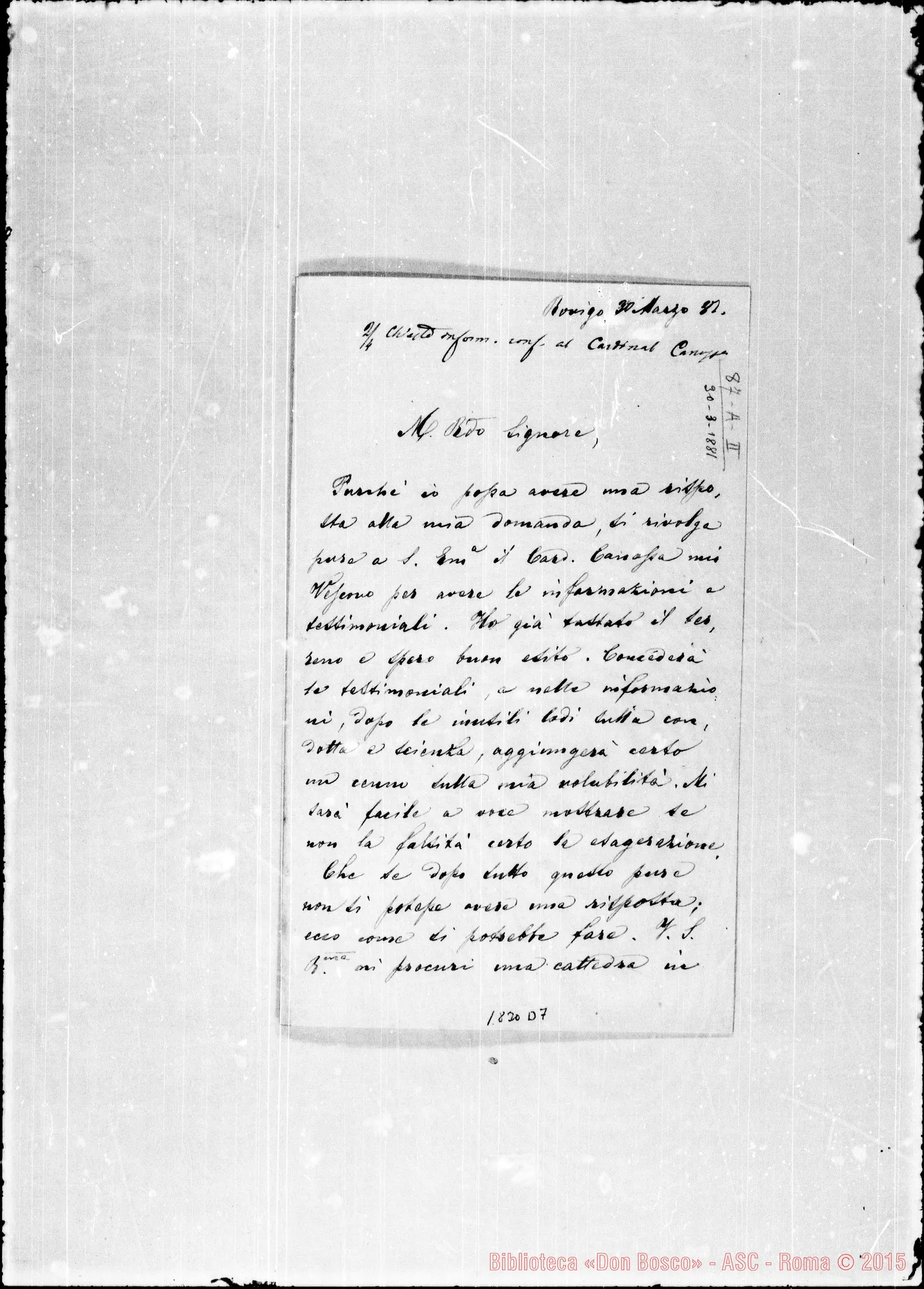 Fotogramma D 7 — Lonardi-Molto Rev.do Signore