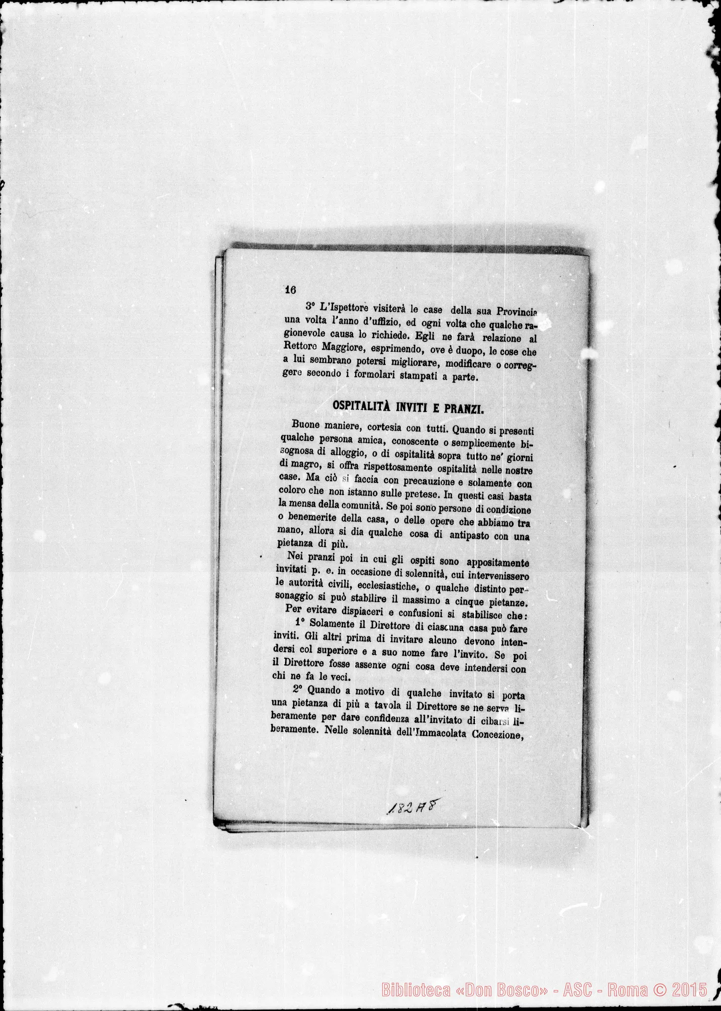 Fotogramma A 8 — Convocatoria-Schema. Stampato
