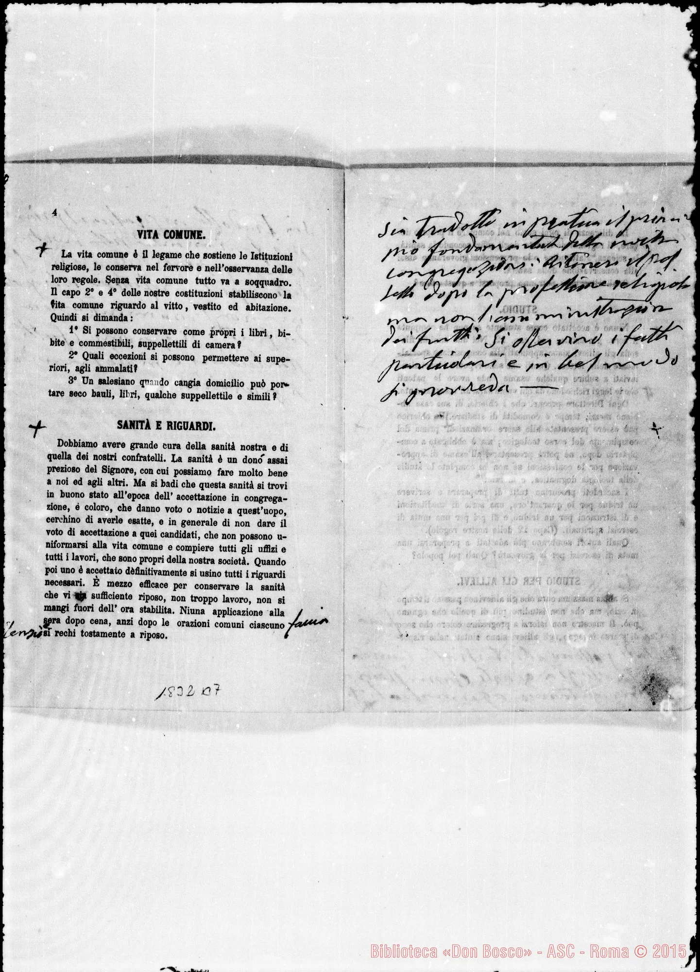 Fotogramma B 7 — Bosco: Proposte stampate E risposte ms. Bosco