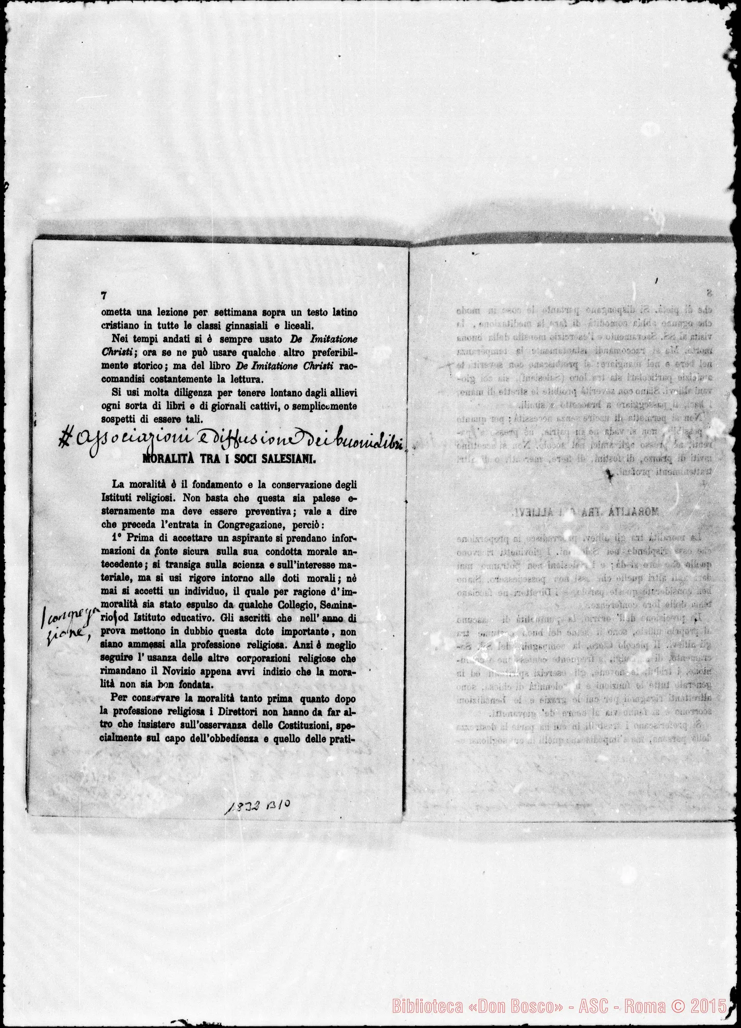 Fotogramma B 10 — Bosco: Proposte stampate E risposte ms. Bosco