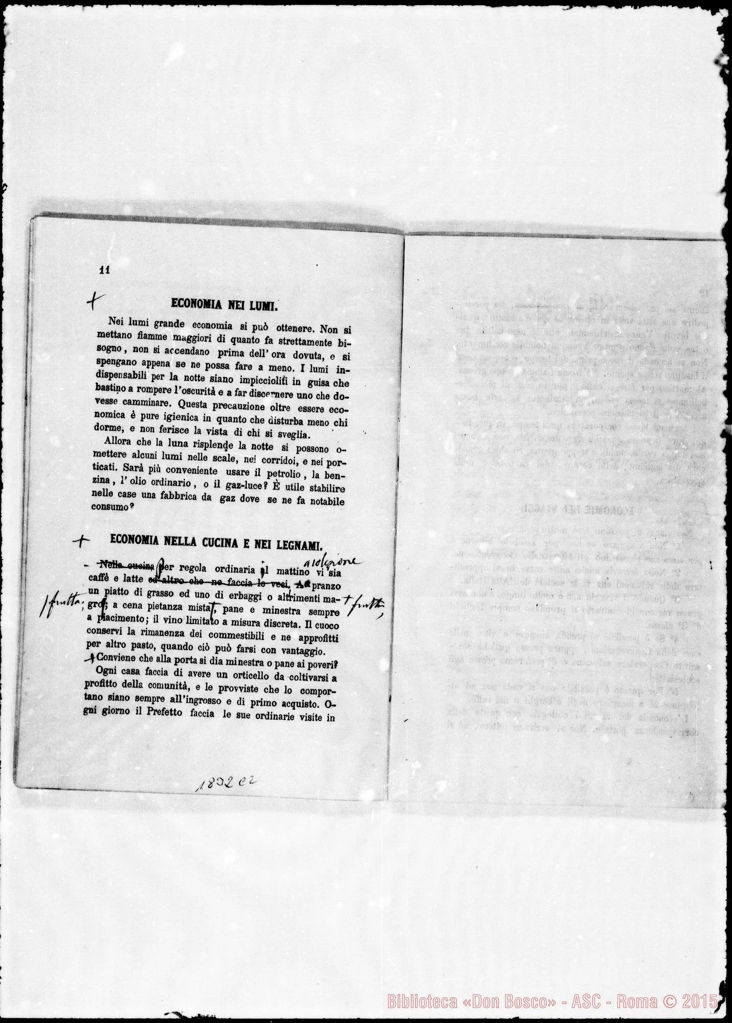 Fotogramma C 2 — Bosco: Proposte stampate E risposte ms. Bosco