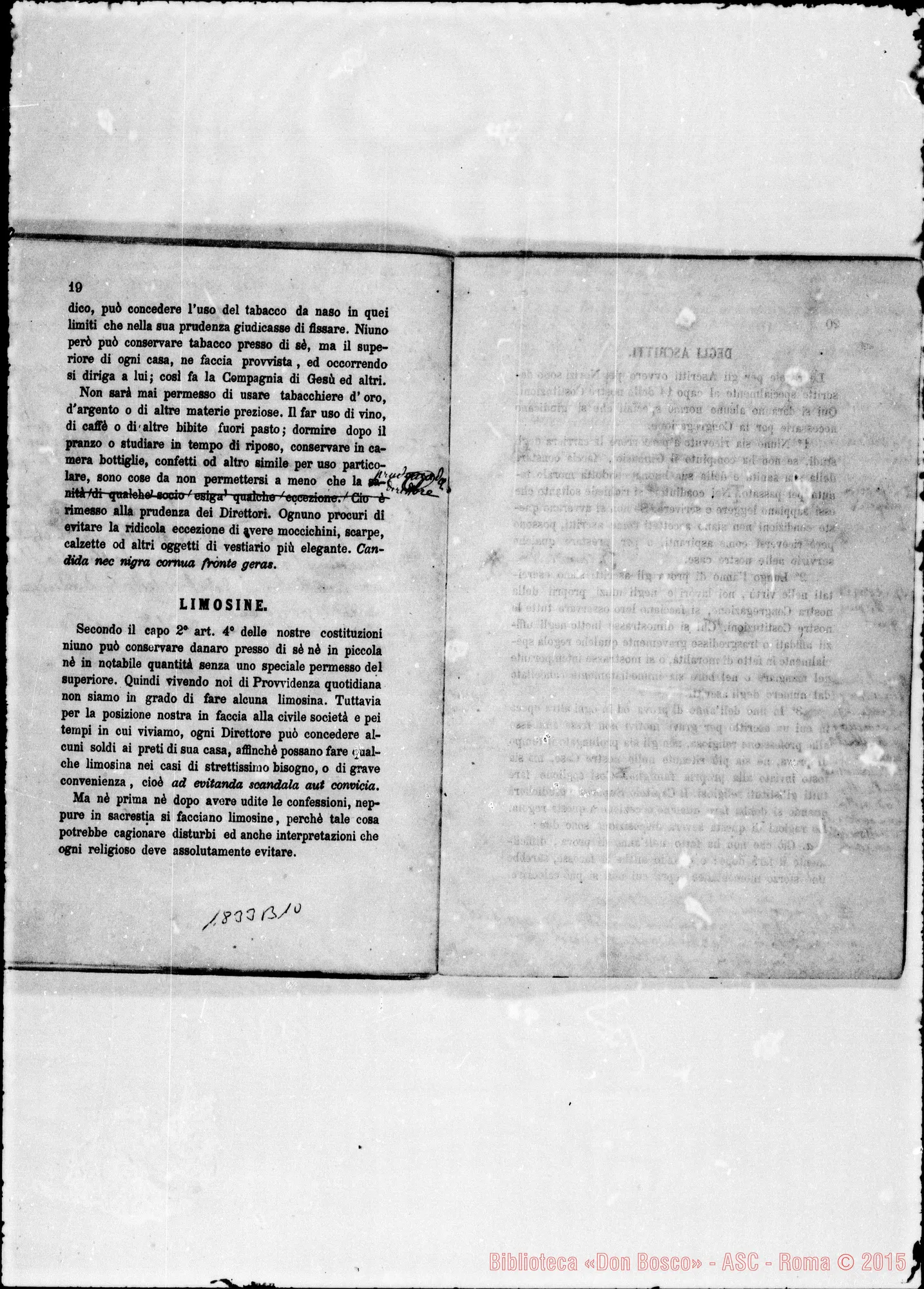 Fotogramma B 10 — Barberis: Proposte stampate E risposte ms.