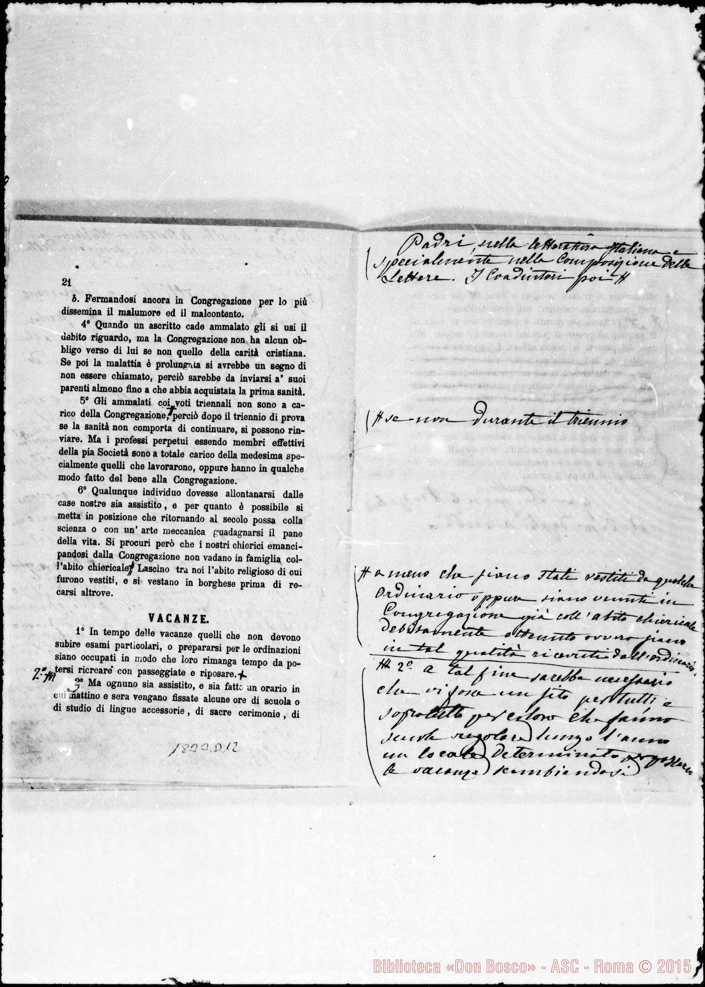 Fotogramma D 12 — Berto: Proposte stampate E risposte ms.