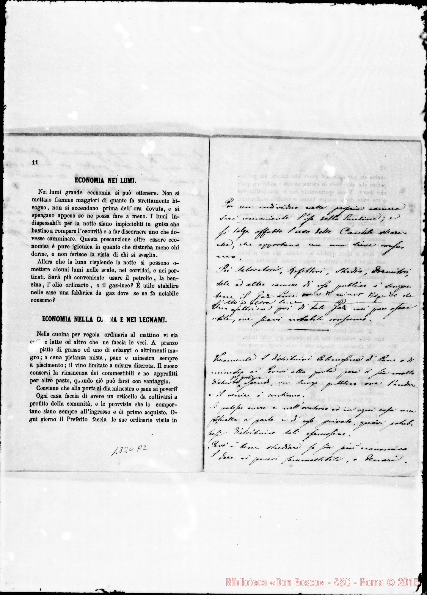 Fotogramma A 2 — Cappelletti: Proposte stampate E risposte ms.