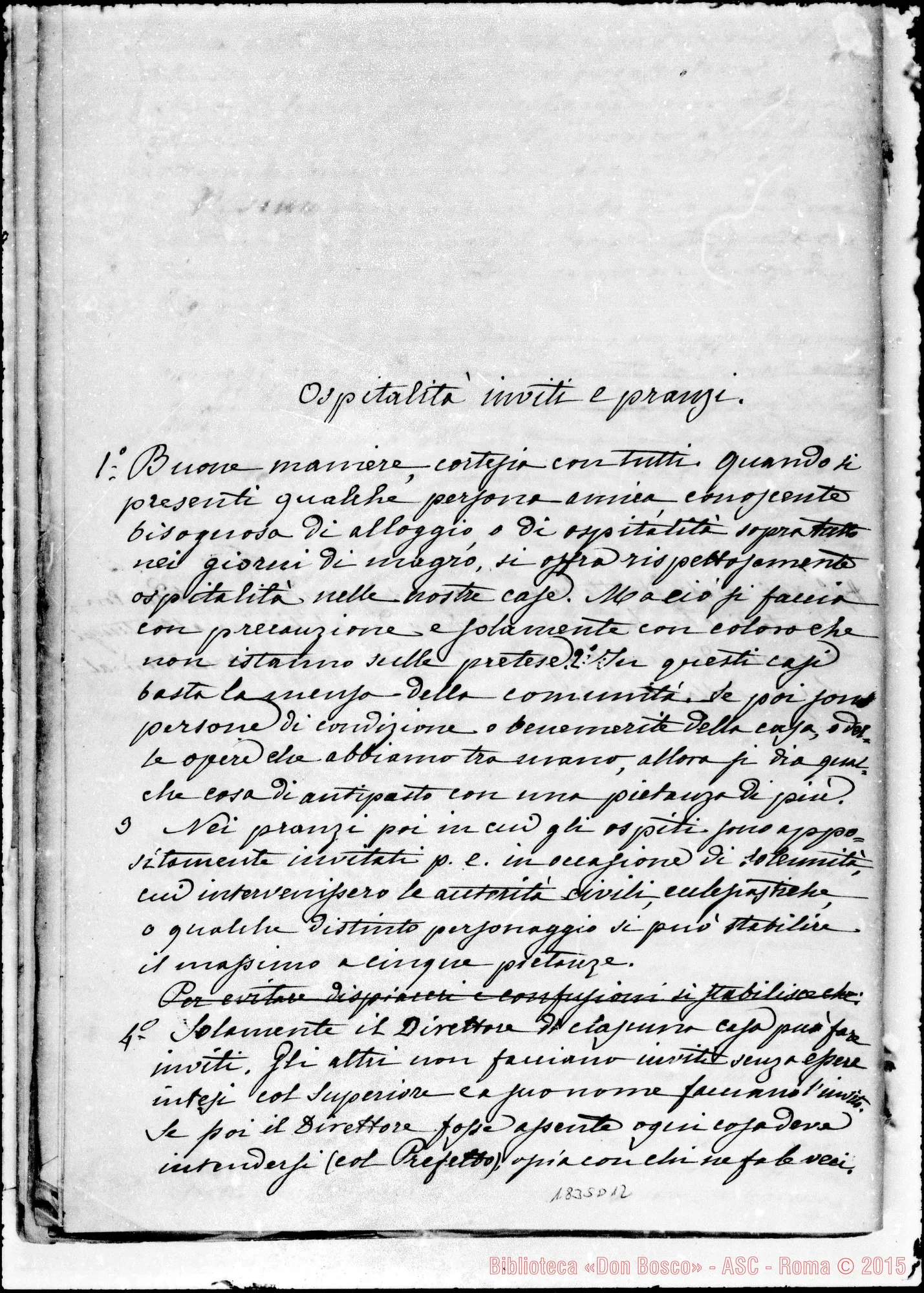 Fotogramma D 12 — Deliberazioni del I Capitolo. Ms. Berto