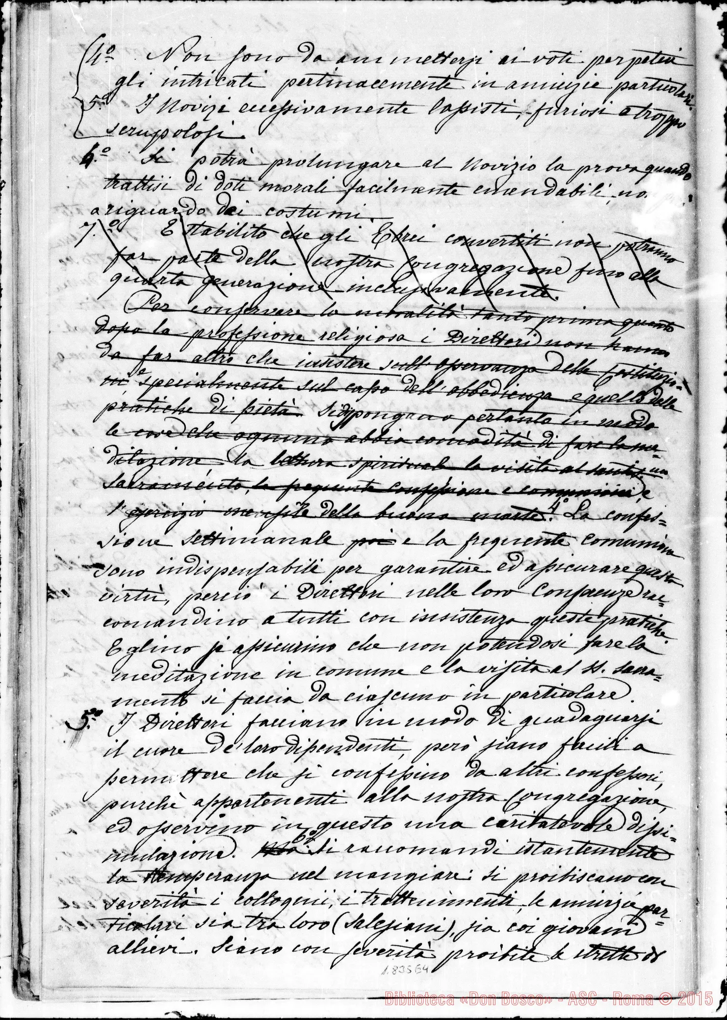 Fotogramma E 4 — Deliberazioni del I Capitolo. Ms. Berto