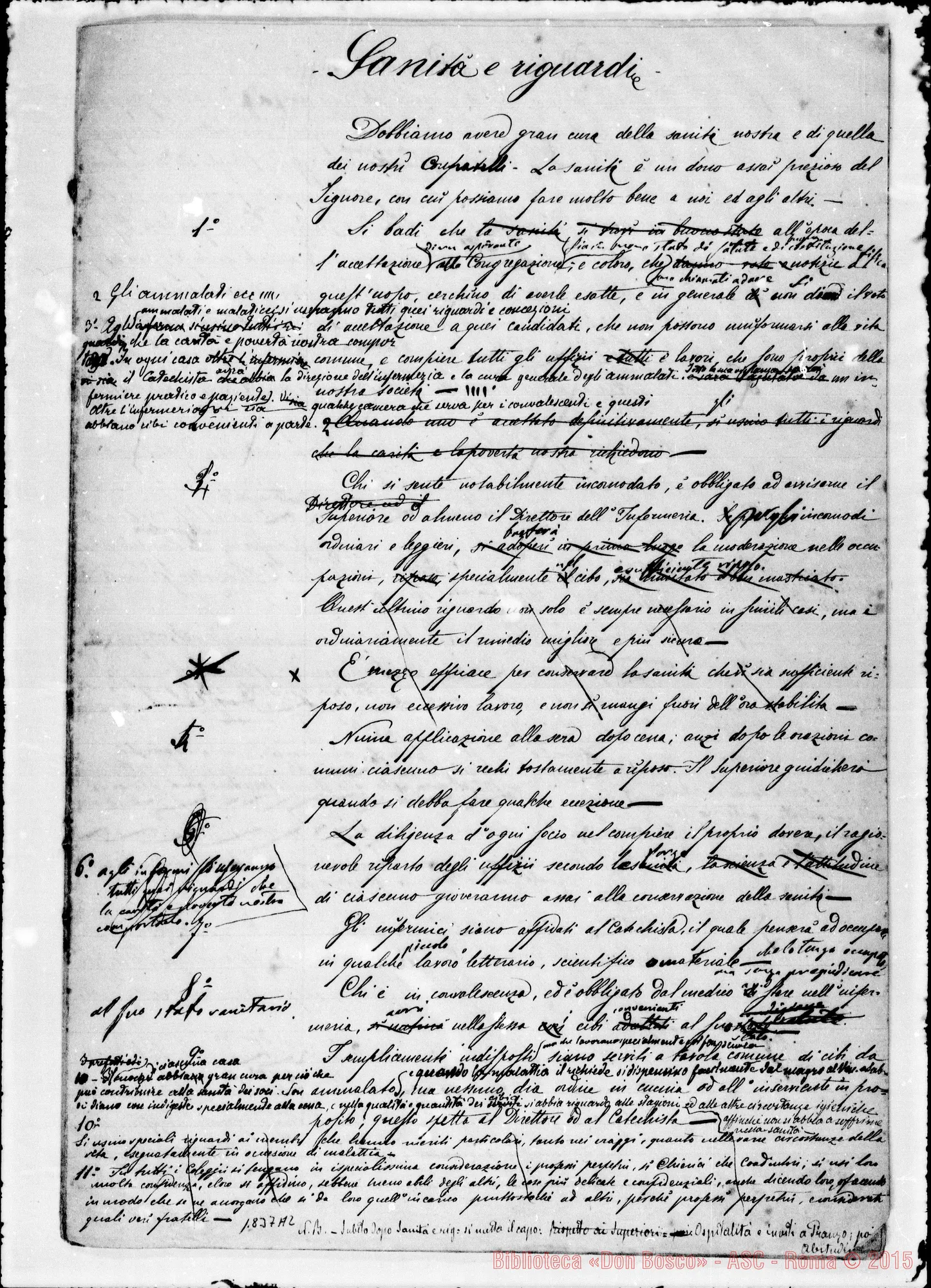 Fotogramma A 2 — Deliberazioni: Storia, atti E canoni del Cap. Gen. Manoscritti