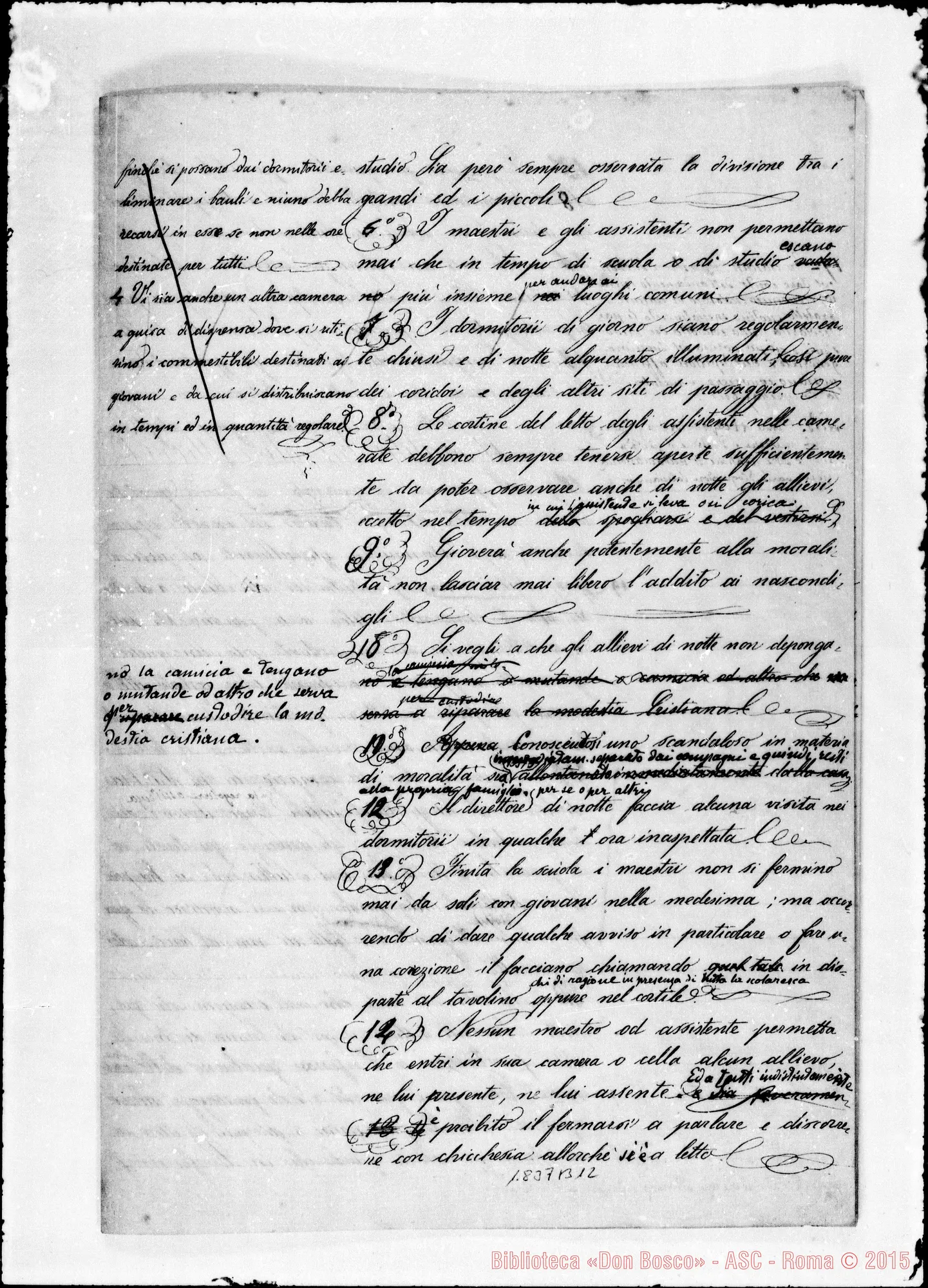 Fotogramma B 12 — Deliberazioni: Storia, atti E canoni del Cap. Gen. Manoscritti