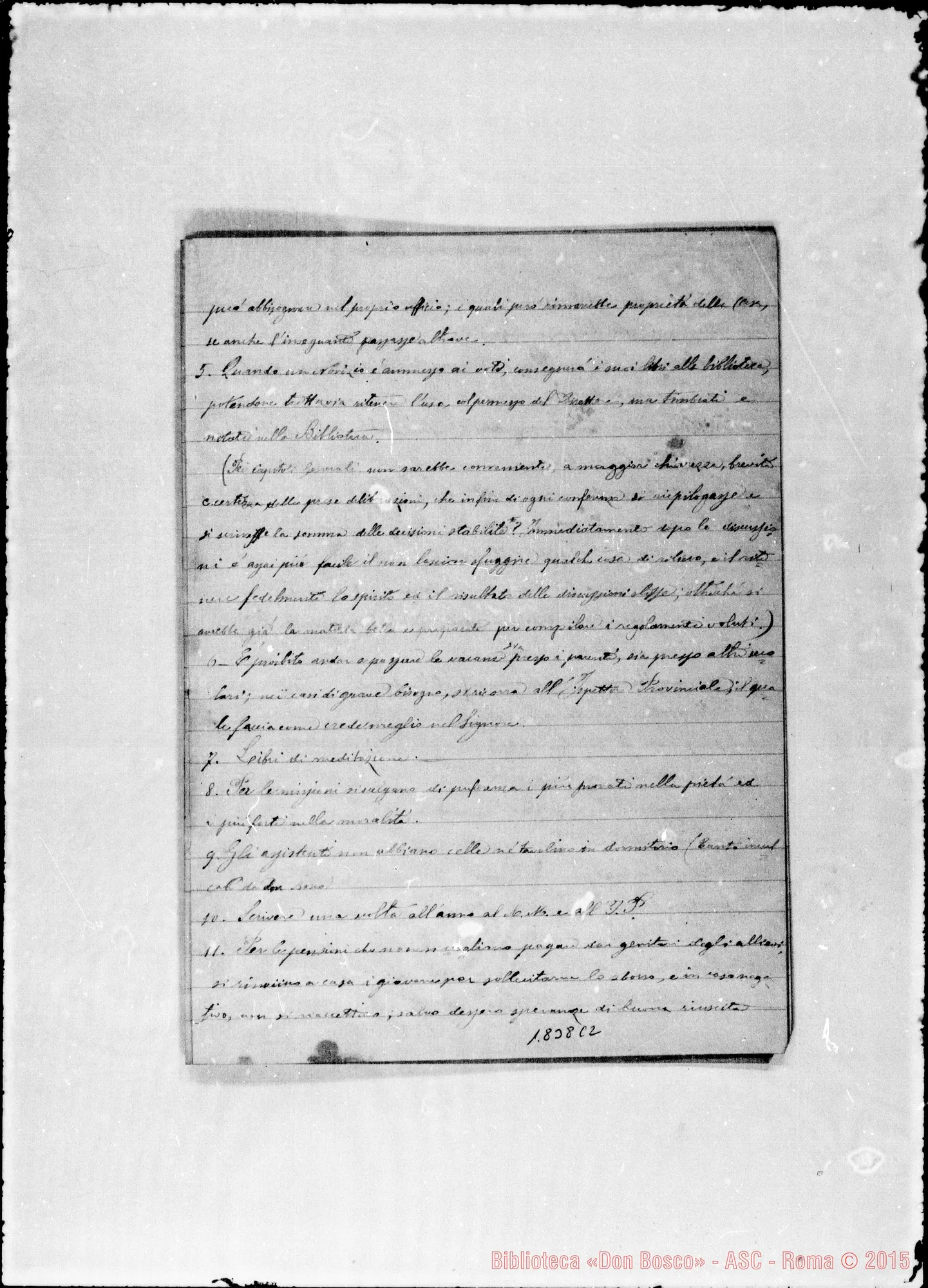 Fotogramma C 2 — Deliberazioni del I Capitolo. Quaderno Ms.