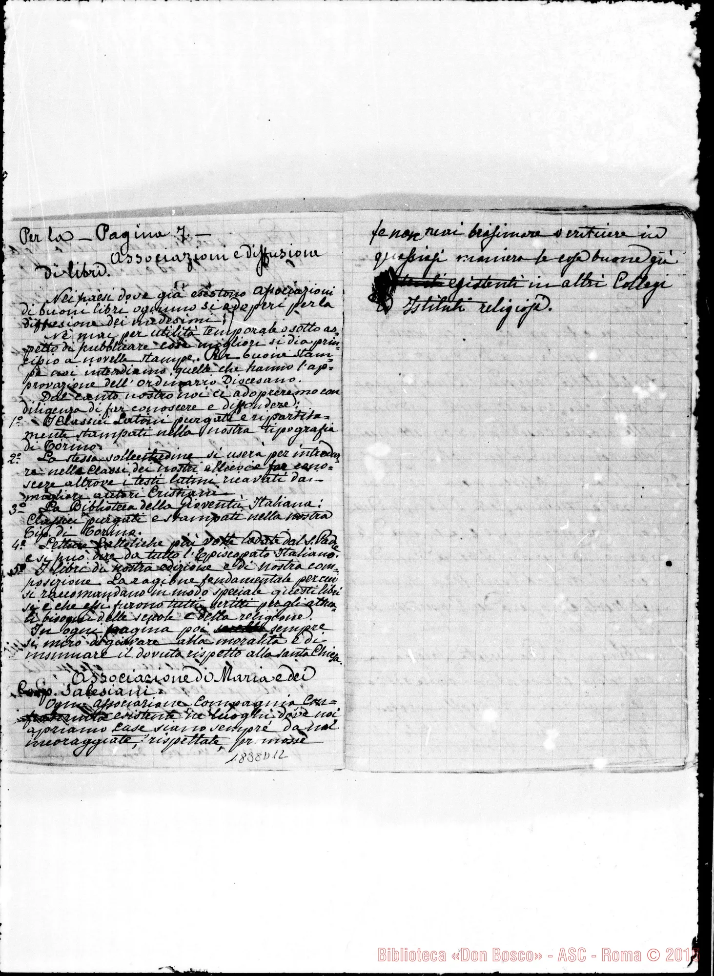 Fotogramma D 12 — Deliberazioni prese E annotate da D. Berto
