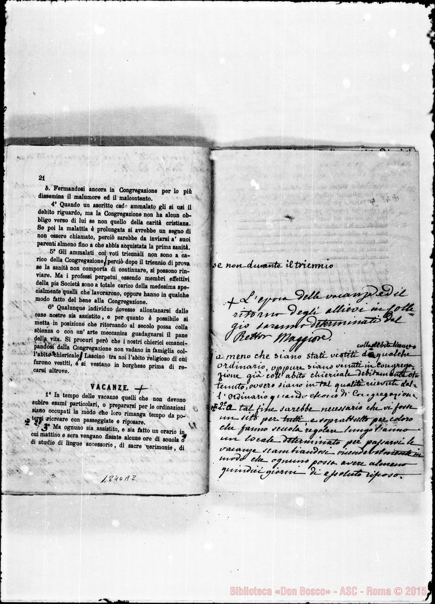 Fotogramma A 8 — Deliberazioni prese E annotate da D. Berto