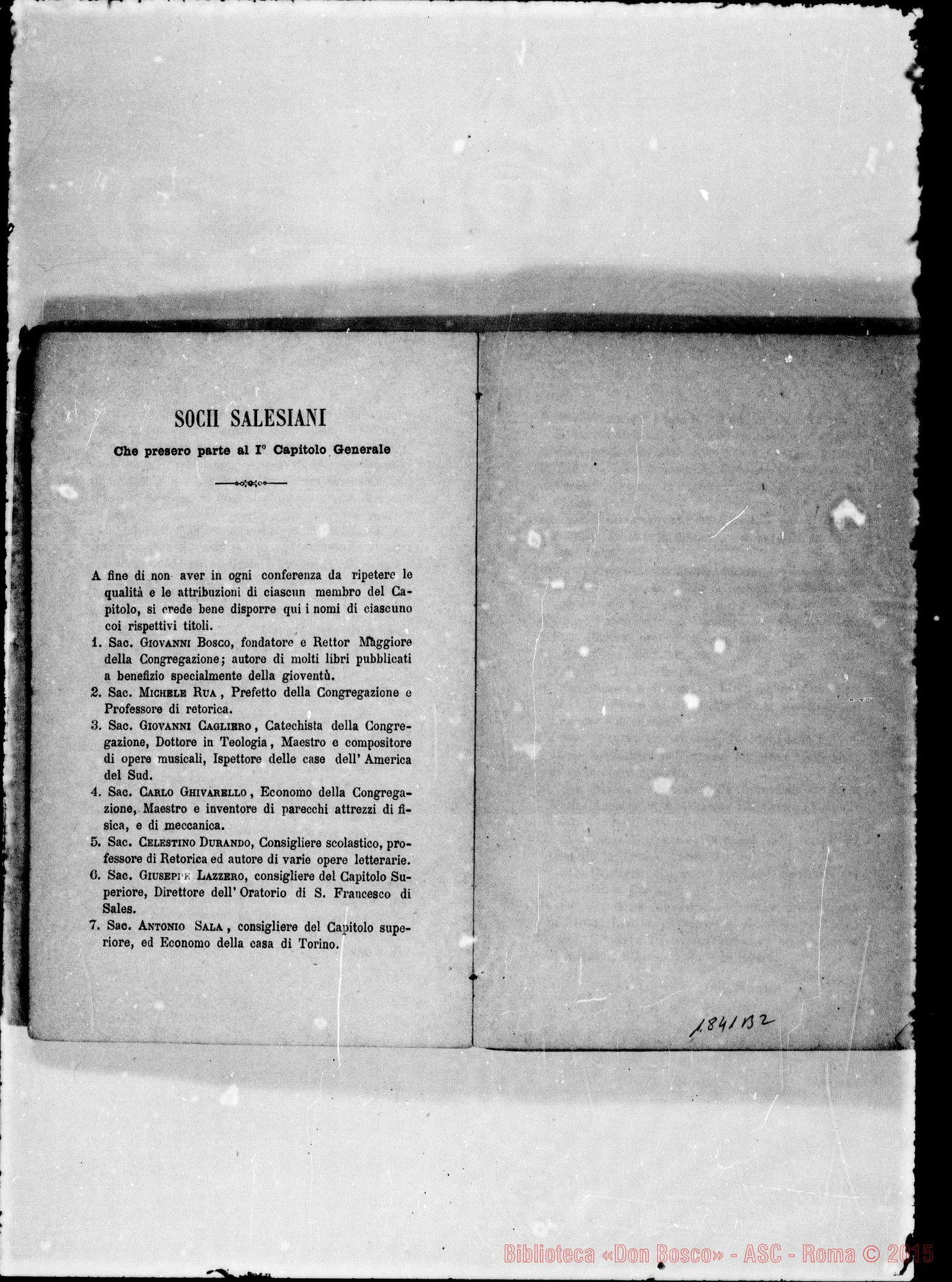 Fotogramma B 2 — Deliberazioni stampate con note ms. di D. Berto