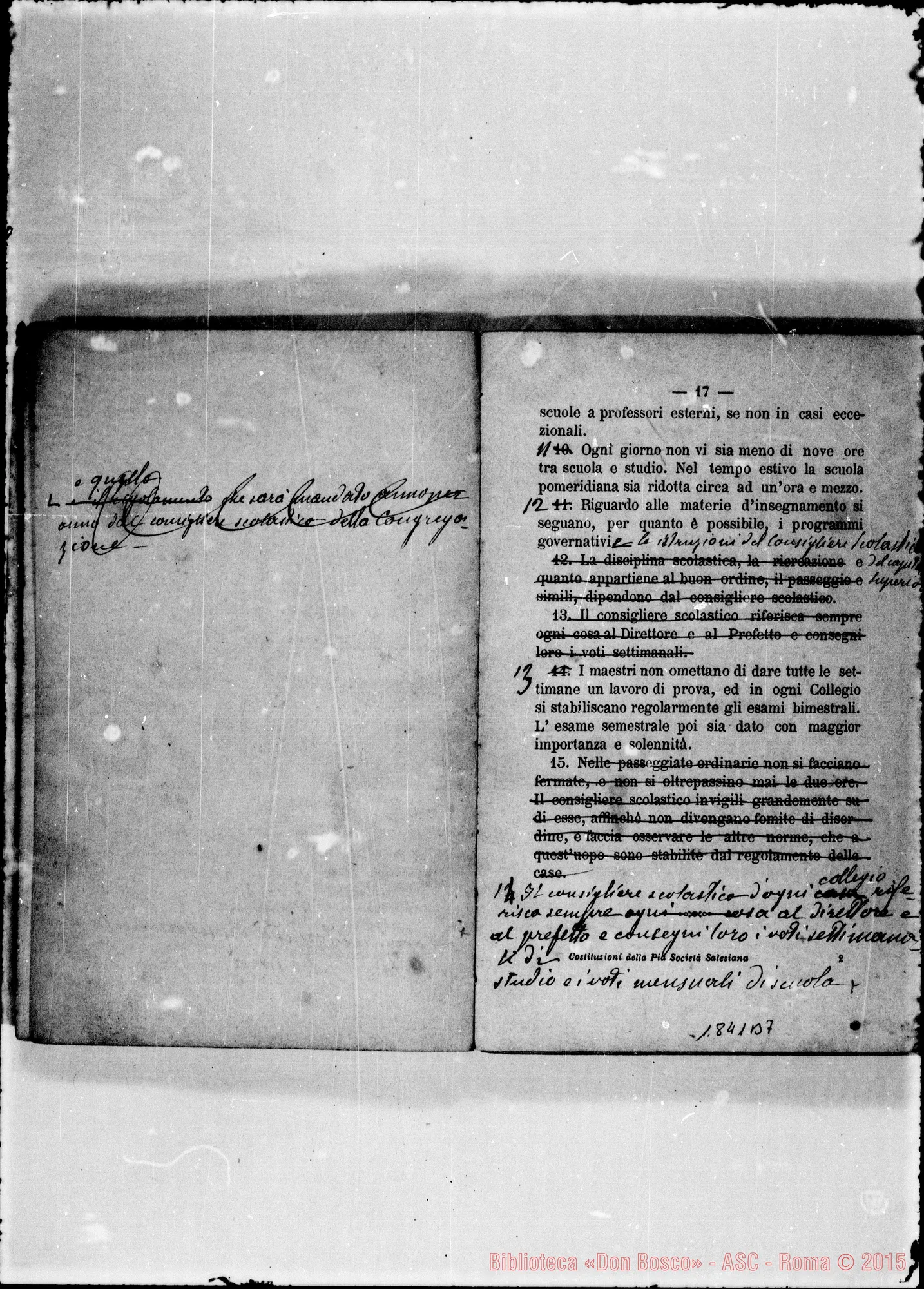 Fotogramma B 7 — Deliberazioni stampate con note ms. di D. Berto