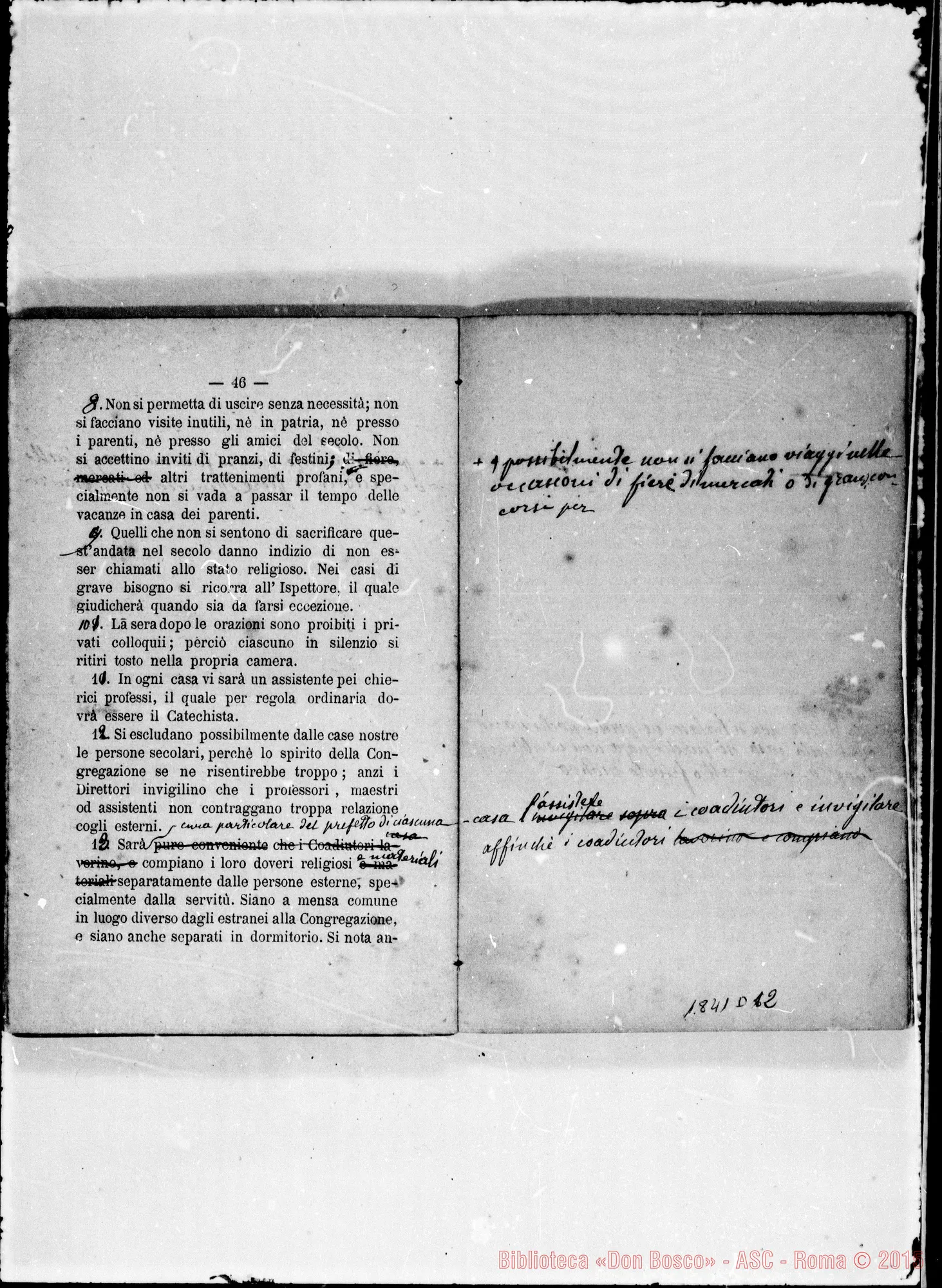 Fotogramma D 12 — Deliberazioni stampate con note ms. di D. Berto