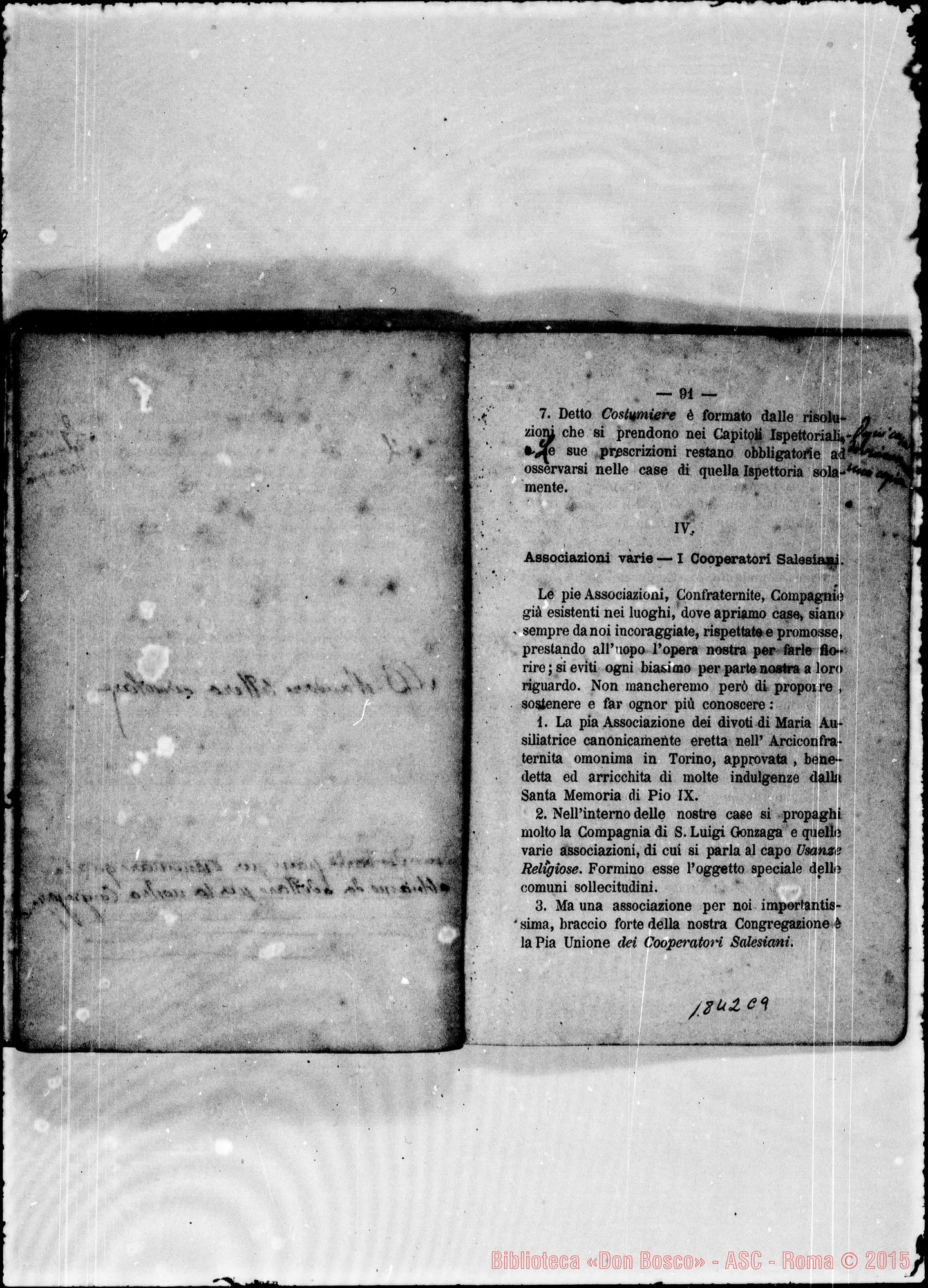 Fotogramma C 9 — Deliberazioni stampate con note ms. di D. Berto
