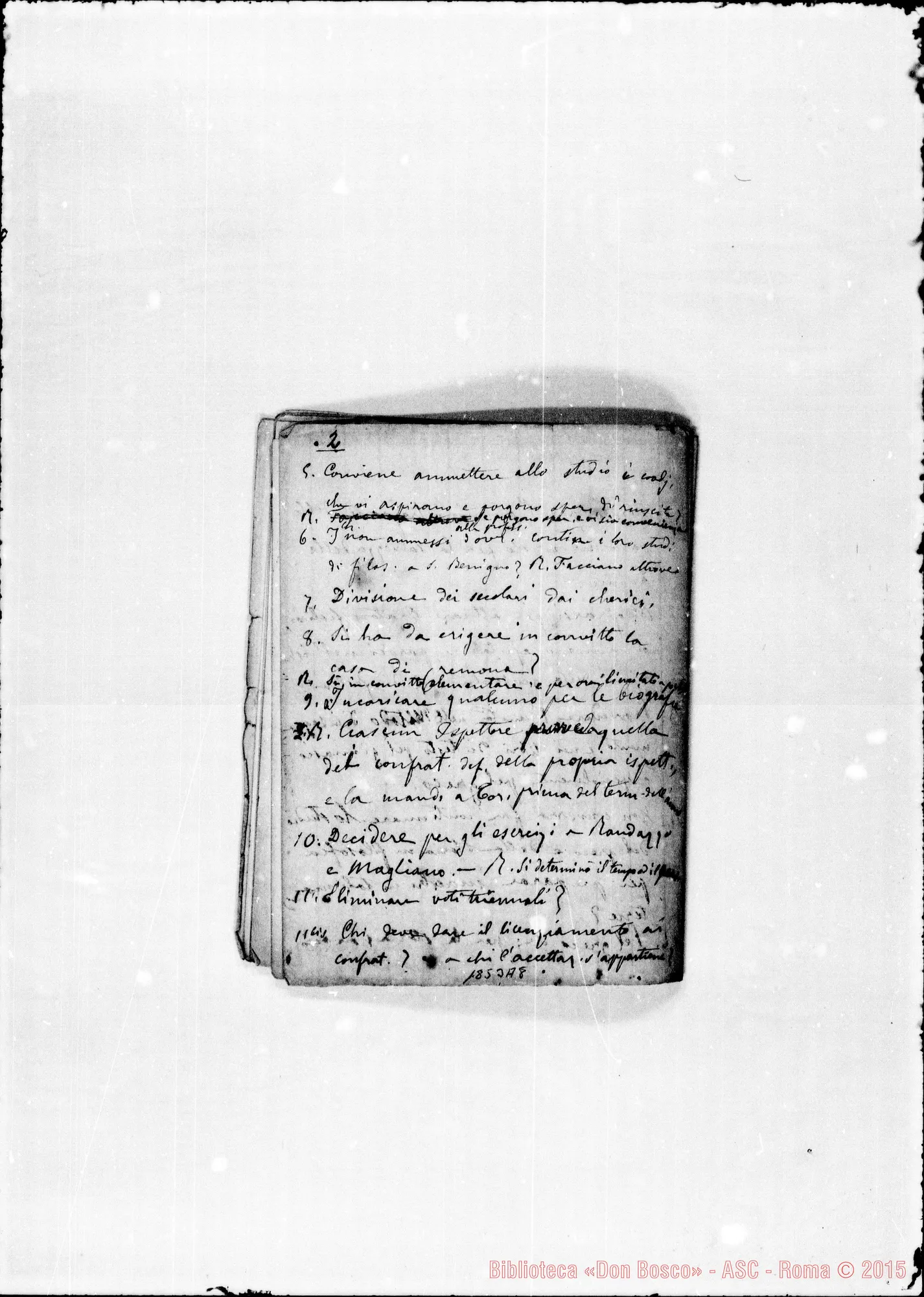 Fotogramma A 8 — Atti Preliminari: Conferenze librarie: proposte E deliberazioni