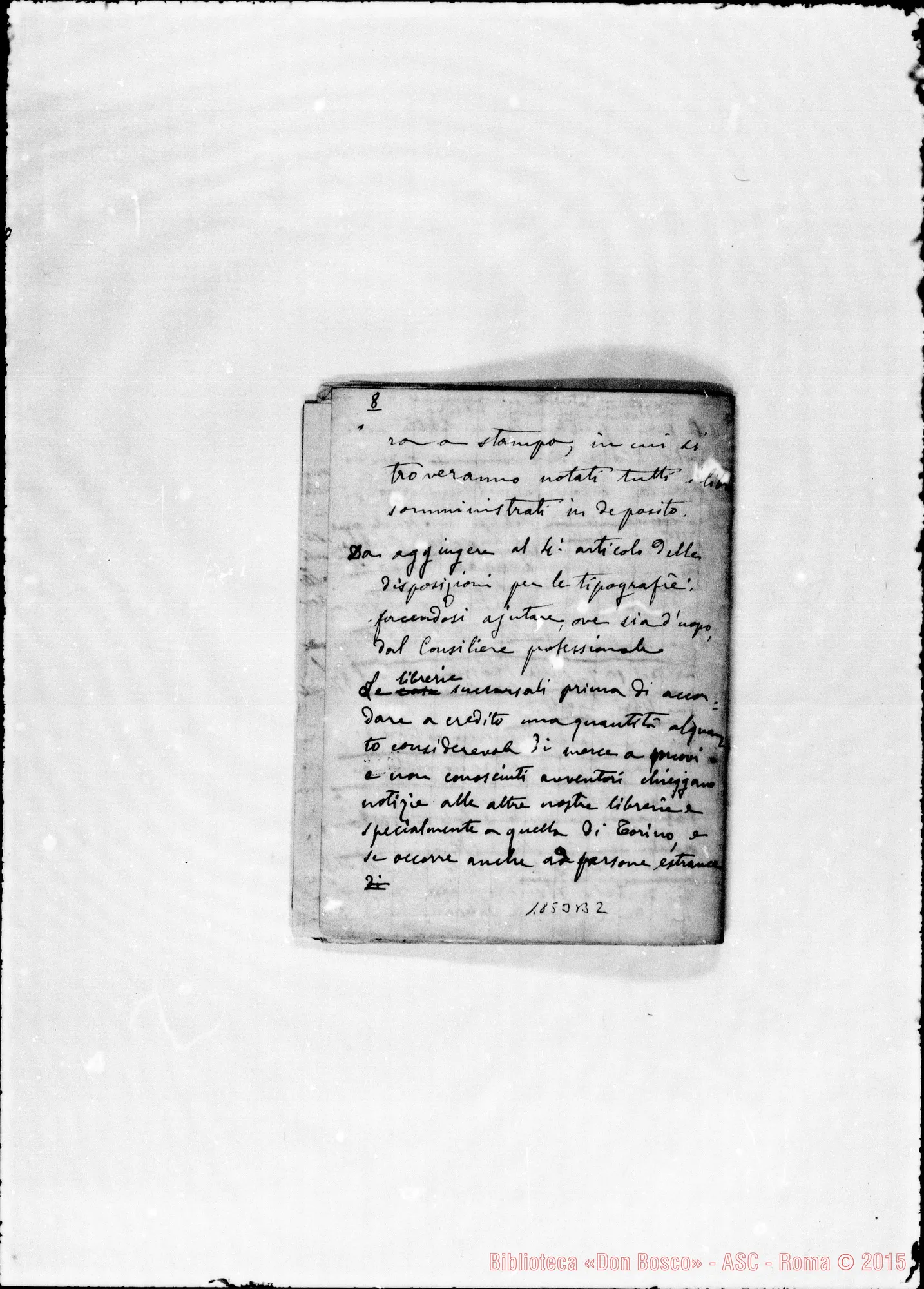 Fotogramma B 2 — Atti Preliminari: Conferenze librarie: proposte E deliberazioni