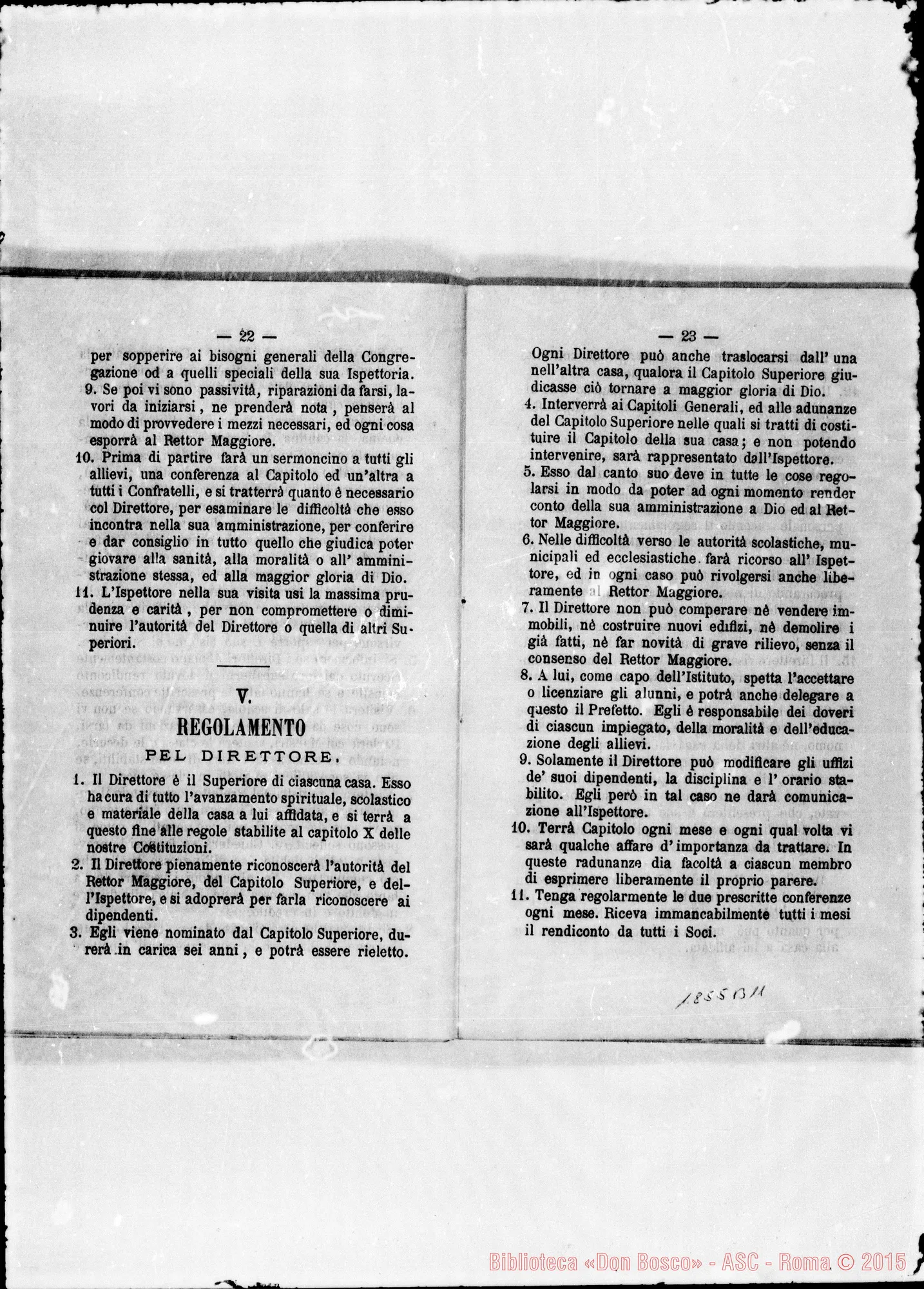 Fotogramma B 11 — Deliberazioni. Stampato