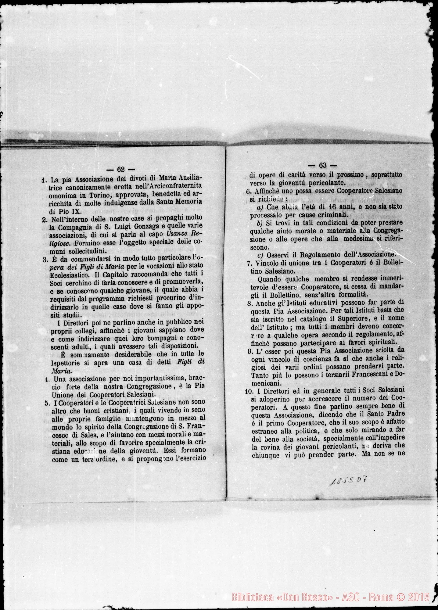 Fotogramma D 7 — Deliberazioni. Stampato