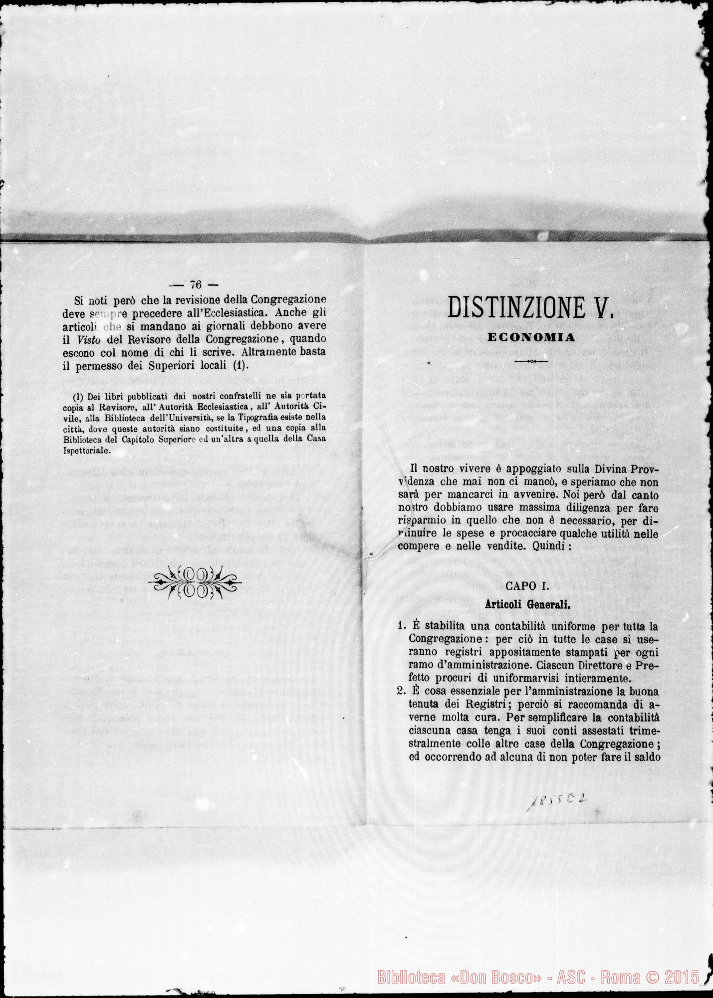 Fotogramma E 2 — Deliberazioni. Stampato