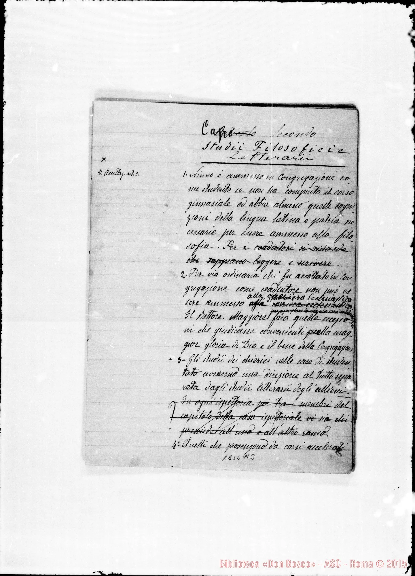 Fotogramma A 3 — Canoni: Studii Teologici E Filosofici. Ms.