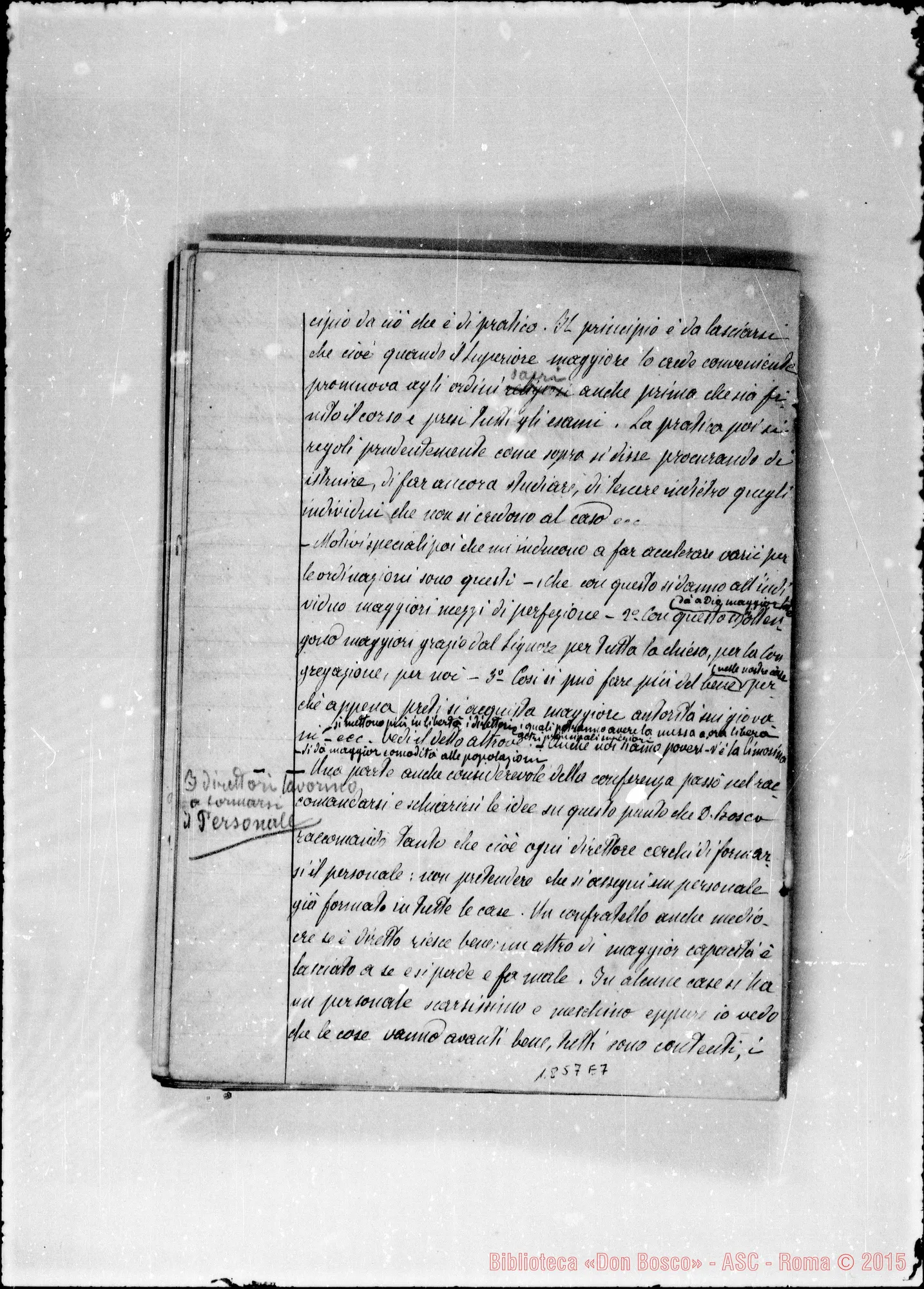 Fotogramma E 7 — Verbali: copia pulita. Ms. Barberis